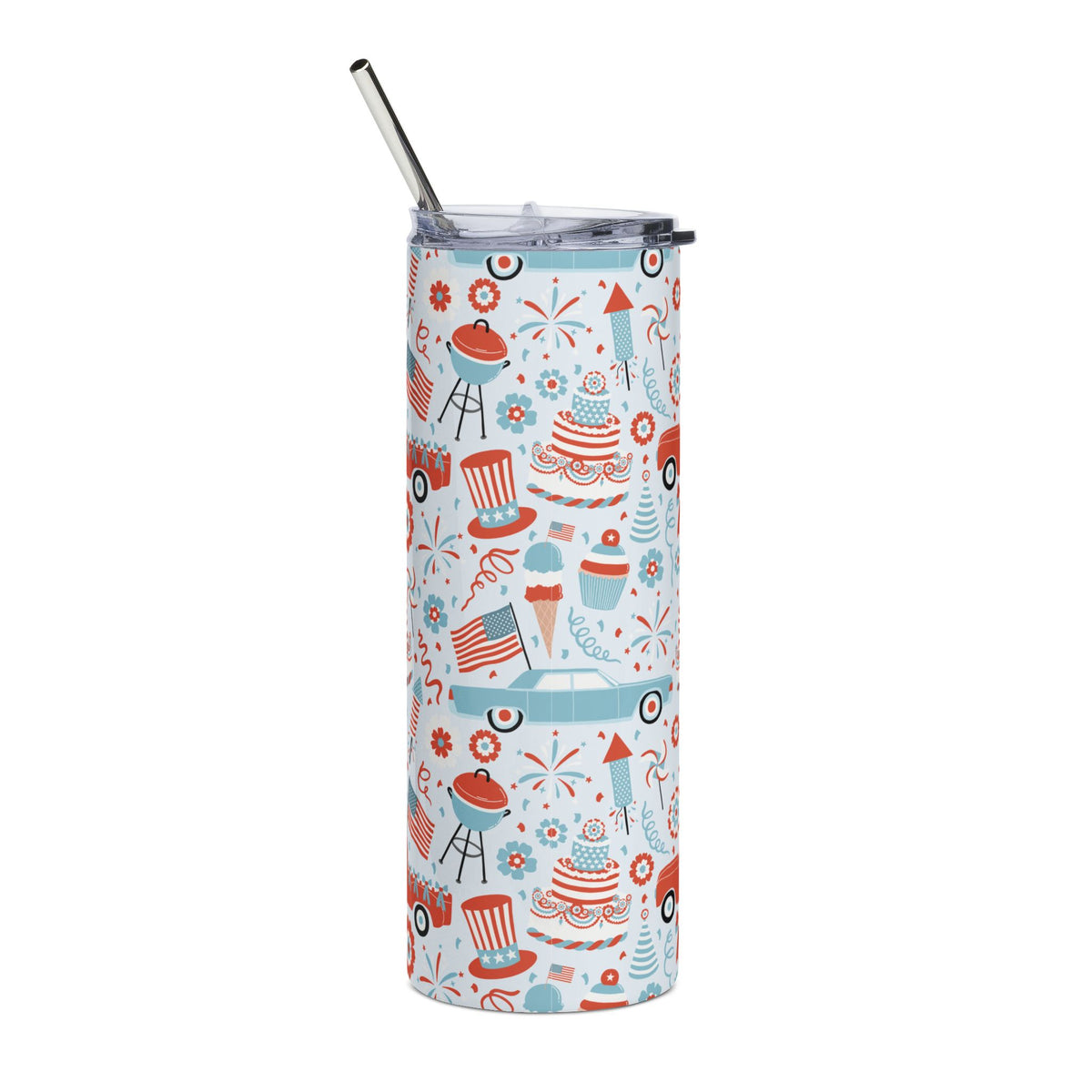All American 20oz Patriotic Stainless Steel Tumbler Insulated Travel Cup