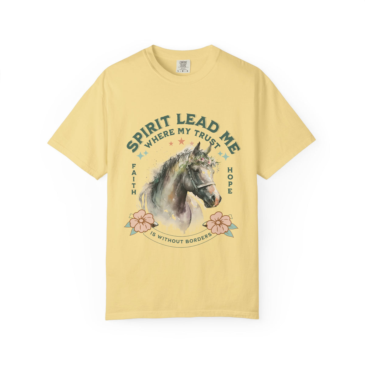 Spirit Lead Me Horse T-Shirt Faith & Hope Christian Graphic Tee