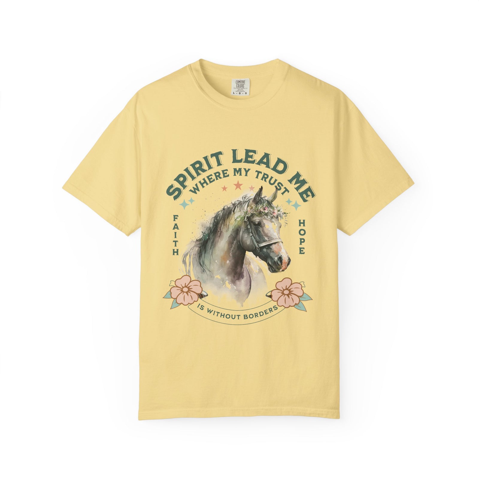 Spirit Lead Me Horse T-Shirt Faith & Hope Christian Graphic Tee