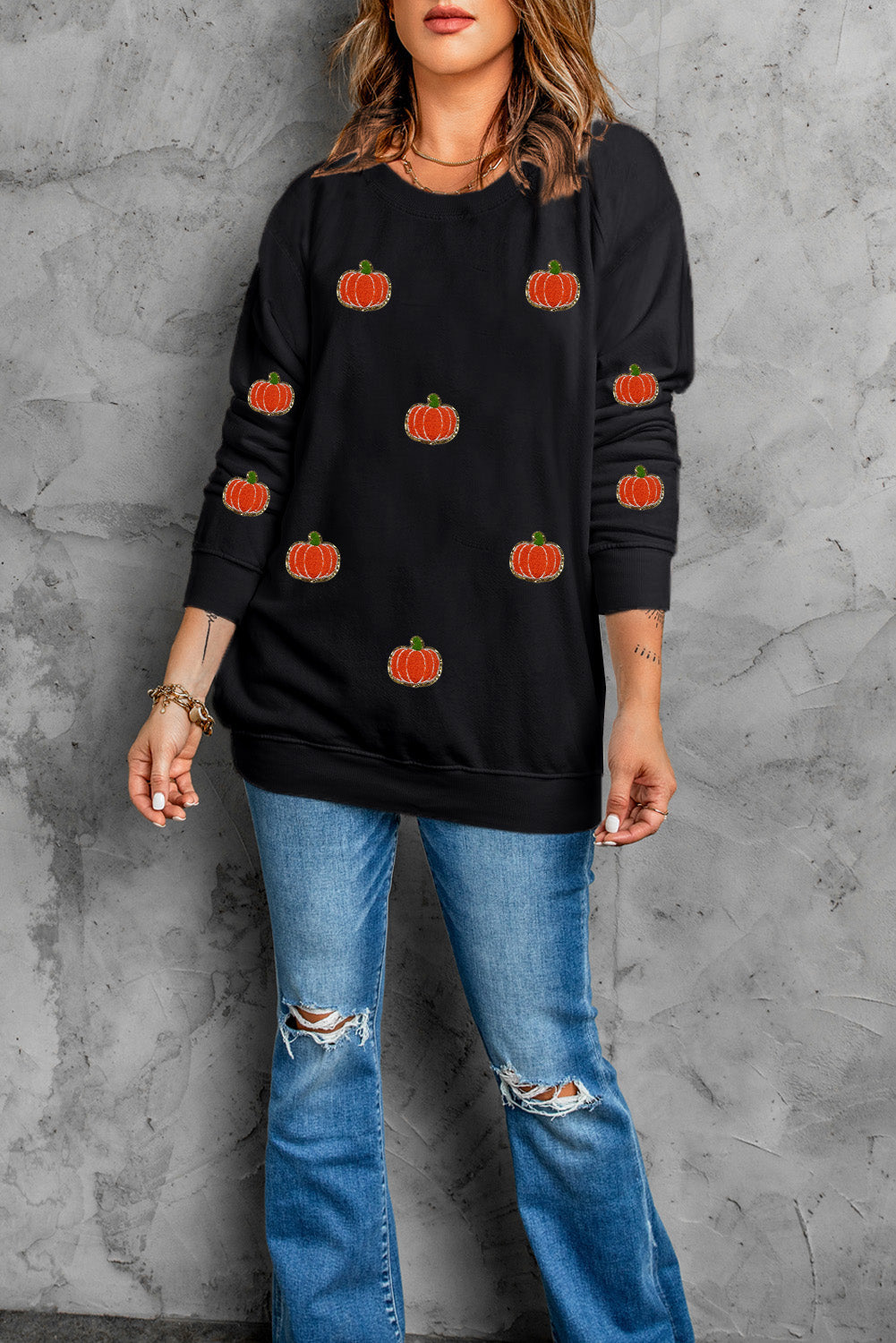 Pumpkin Patch Women's Graphic Long Sleeve Sweatshirt - Sydney So Sweet