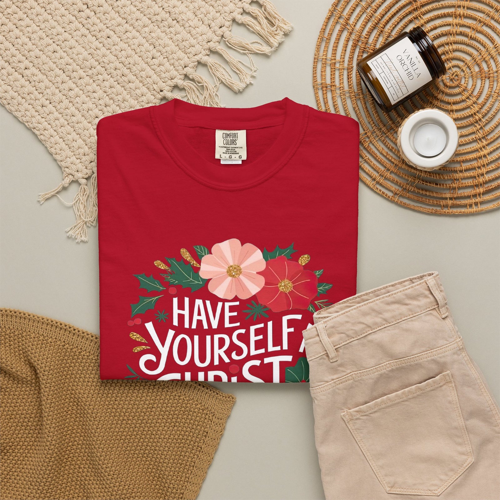 Have Yourself a Christ Filled Christmas T-Shirt Christian Graphic Tee