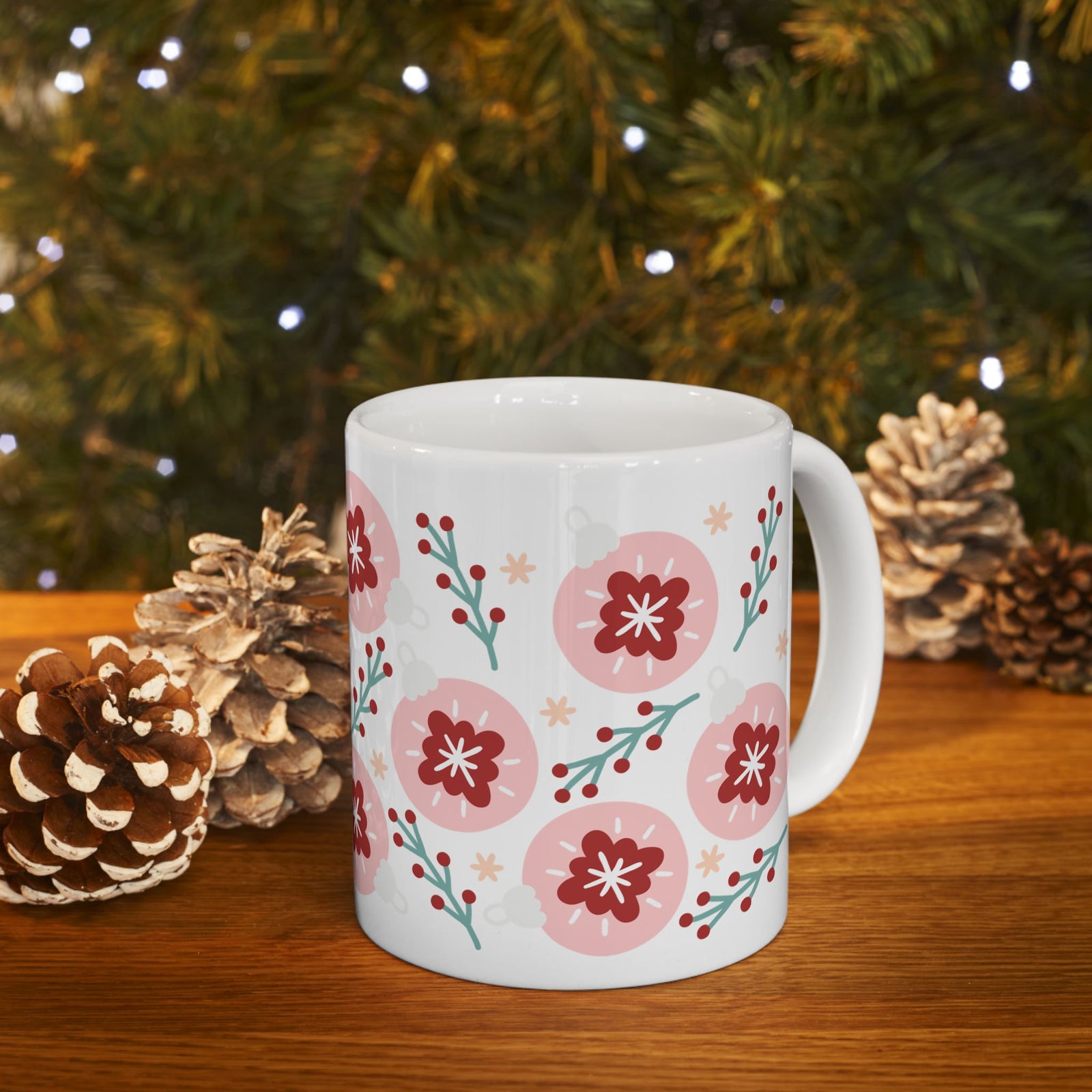 Hygge Christmas Holiday Ceramic Mug Coffee Cup (11oz & 15oz)