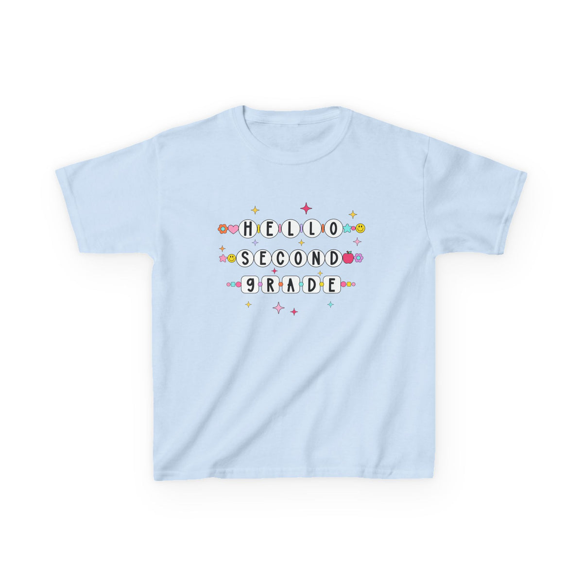 Friendship Bracelets Hello Second Grade Kids Tee Cute 2nd Grade Back to School T-Shirt
