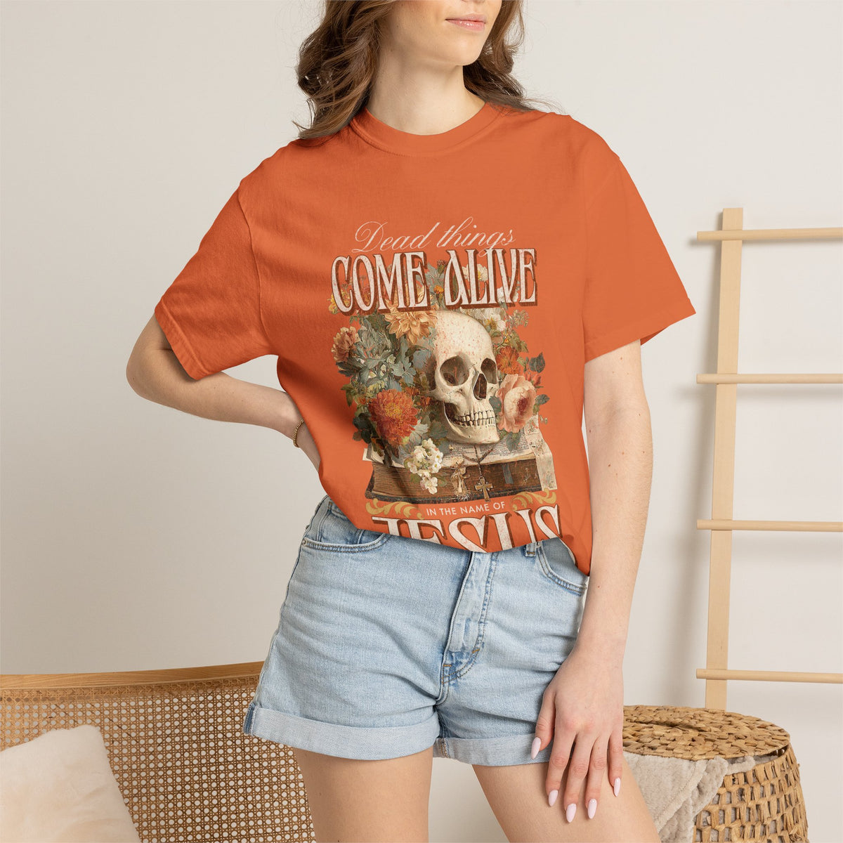 Come Alive in the Name of Jesus Graphic T-Shirt Christian Graphic Tee