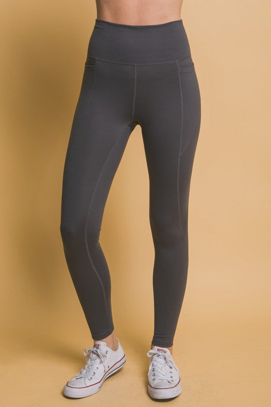 Love Tree High Waist Leggings with Side Pockets - Sydney So Sweet