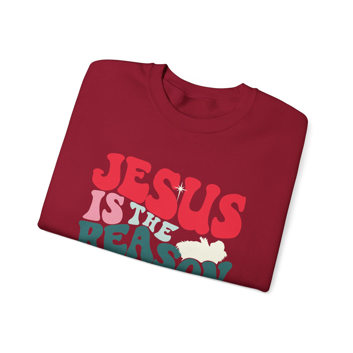 Jesus is the Reason Christmas Season Crewneck Unisex Sweatshirt