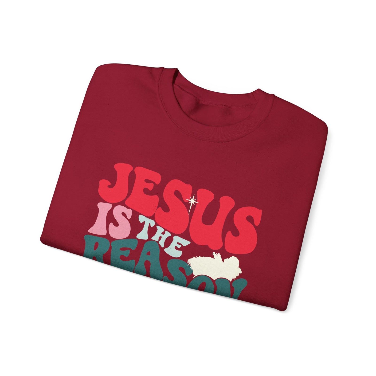 Jesus is the Reason Christmas Season Crewneck Unisex Sweatshirt