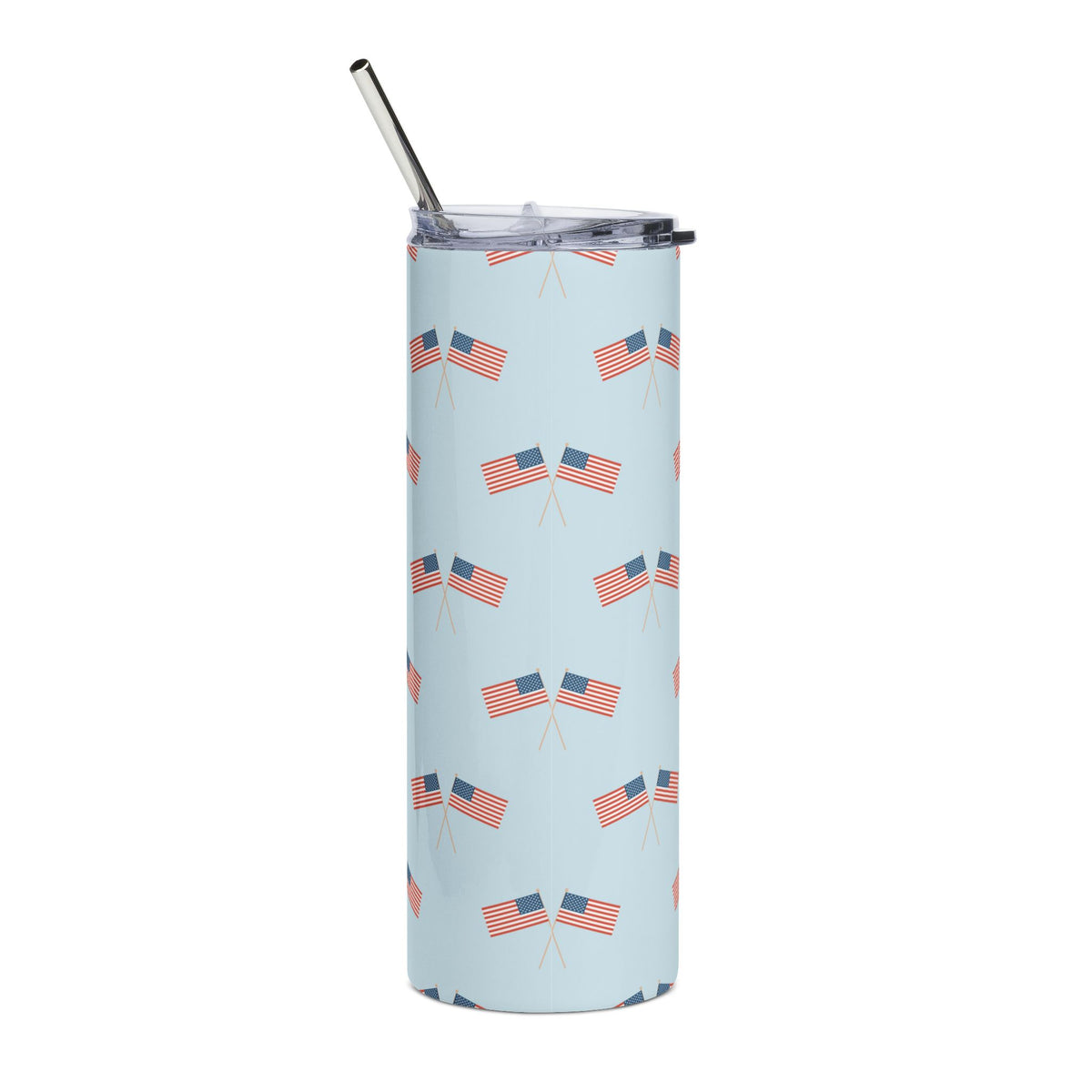 American Flag 20oz Stainless Steel Tumbler Patriotic Insulated Travel Cup