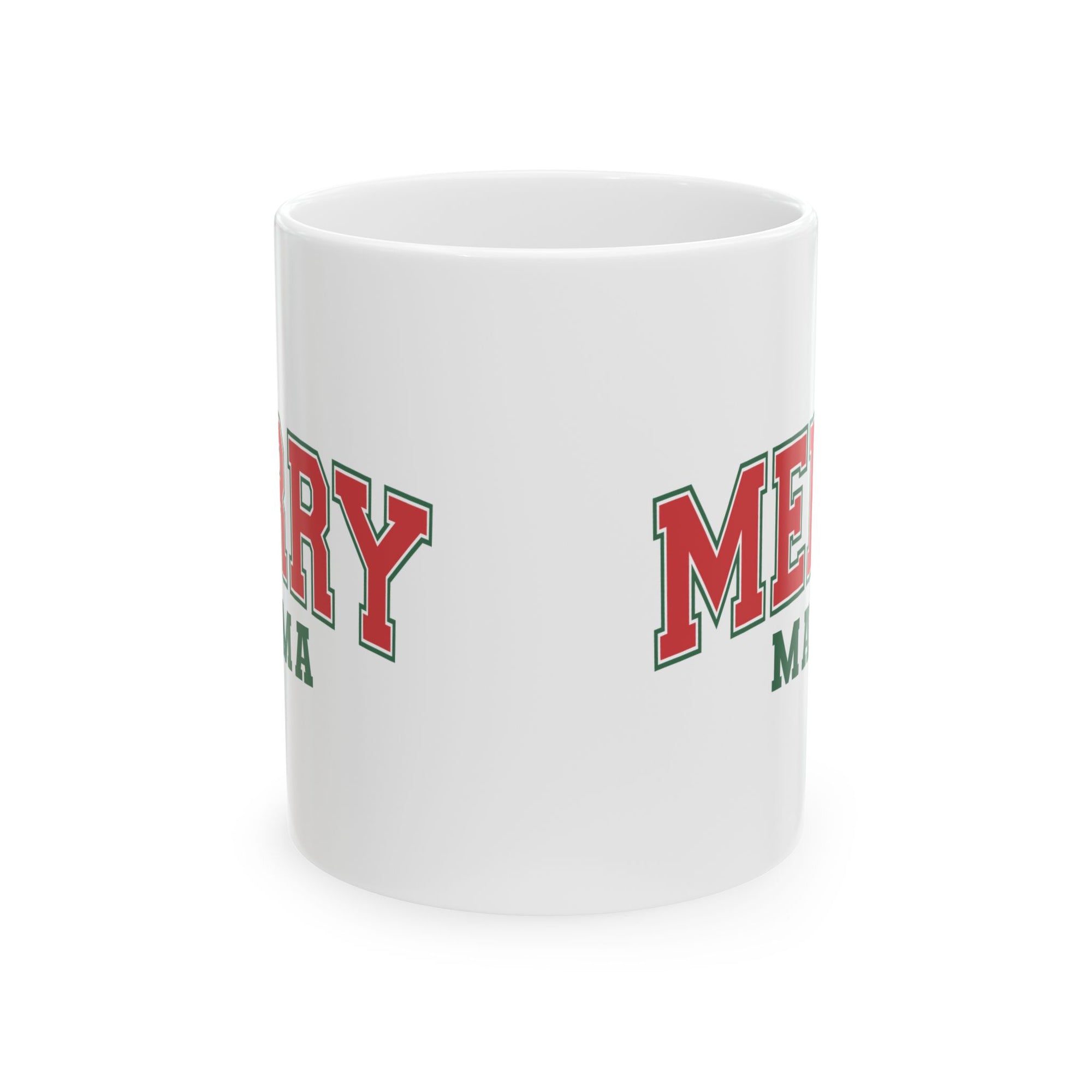 Merry Mama Christmas Mug – Holiday Ceramic Coffee Cup - Sydney So Sweet