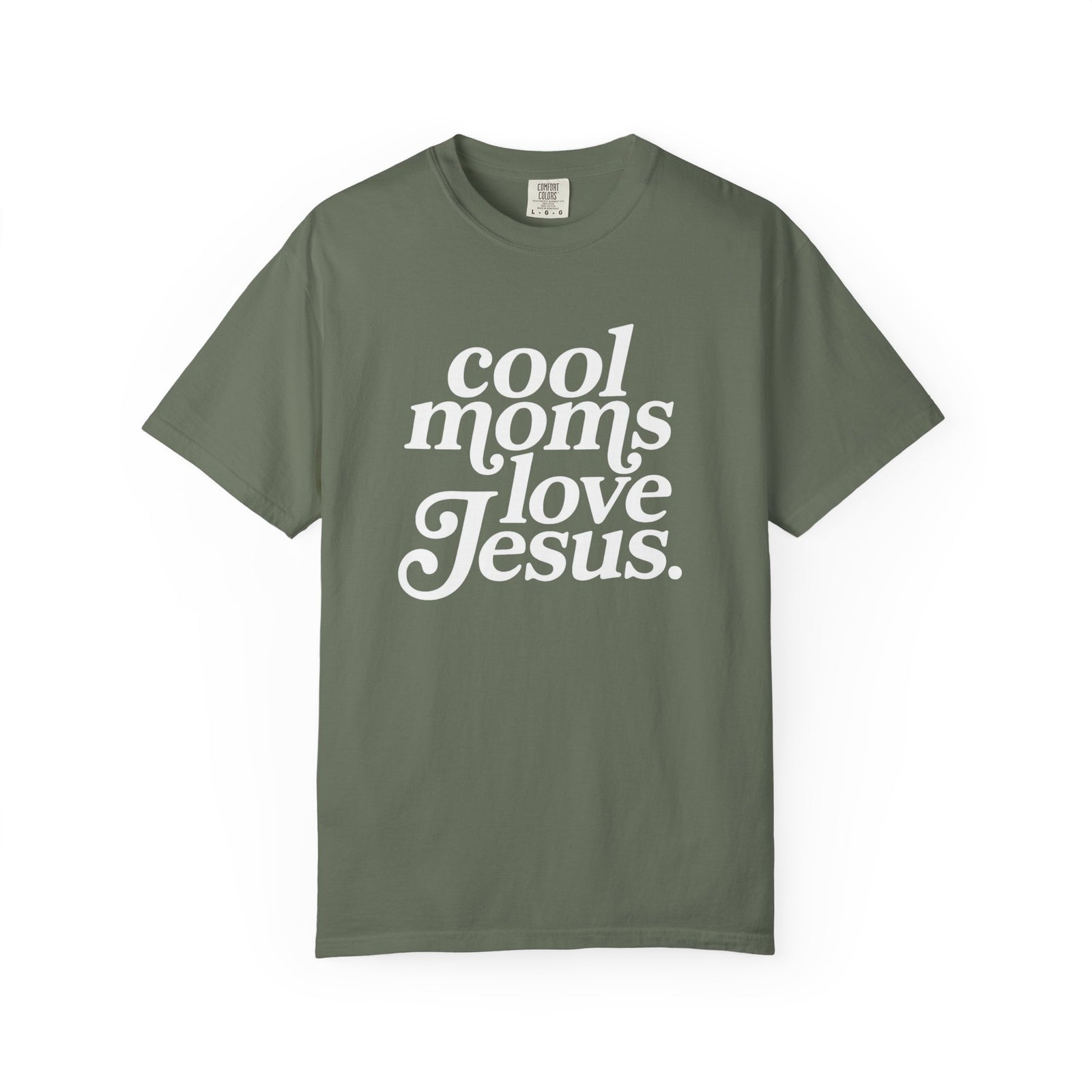 Cool Moms Love Jesus Graphic T-Shirt Christian Mom Graphic Tee