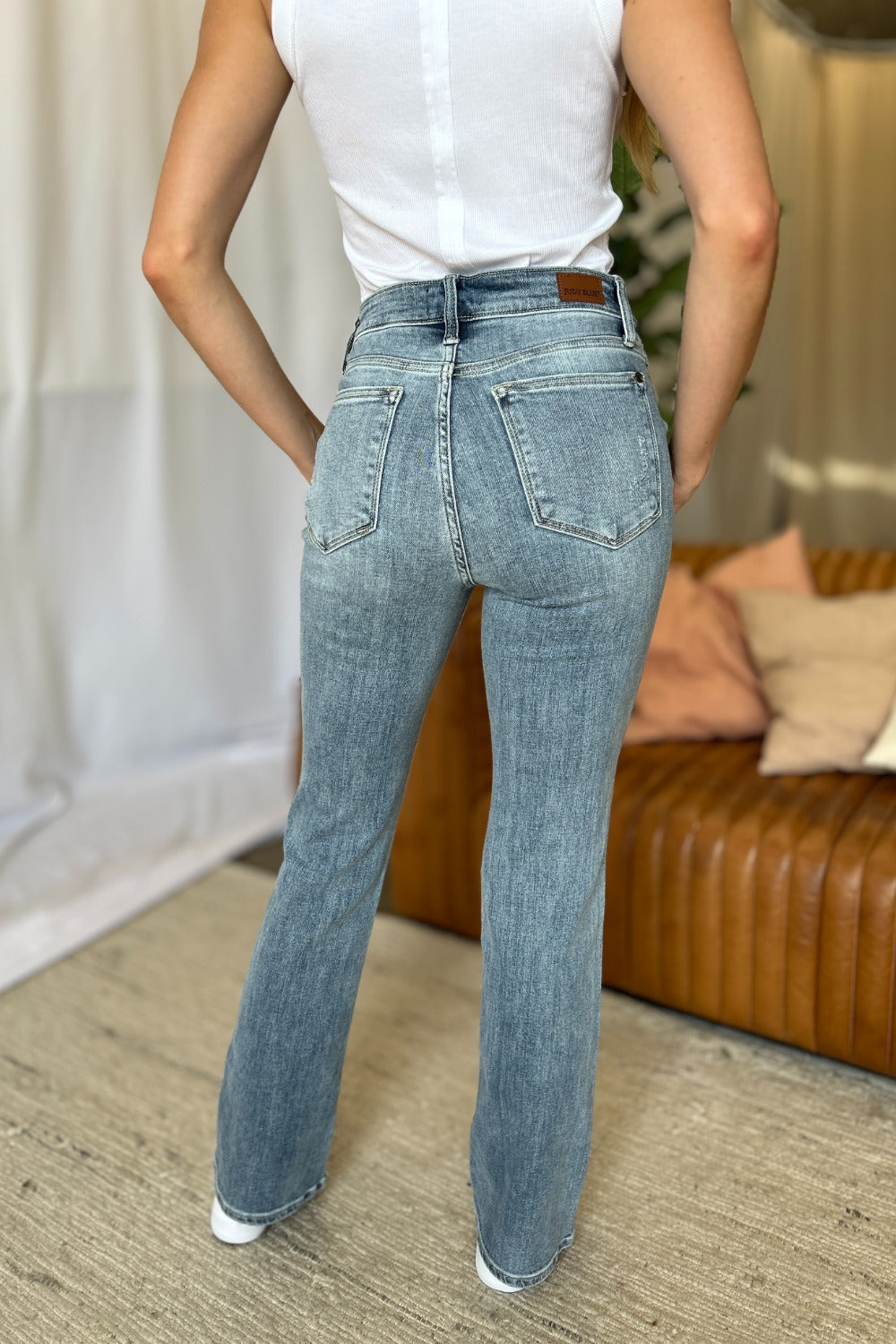 Judy Blue Full Size Medium Rise Bootcut Jeans - Sydney So Sweet