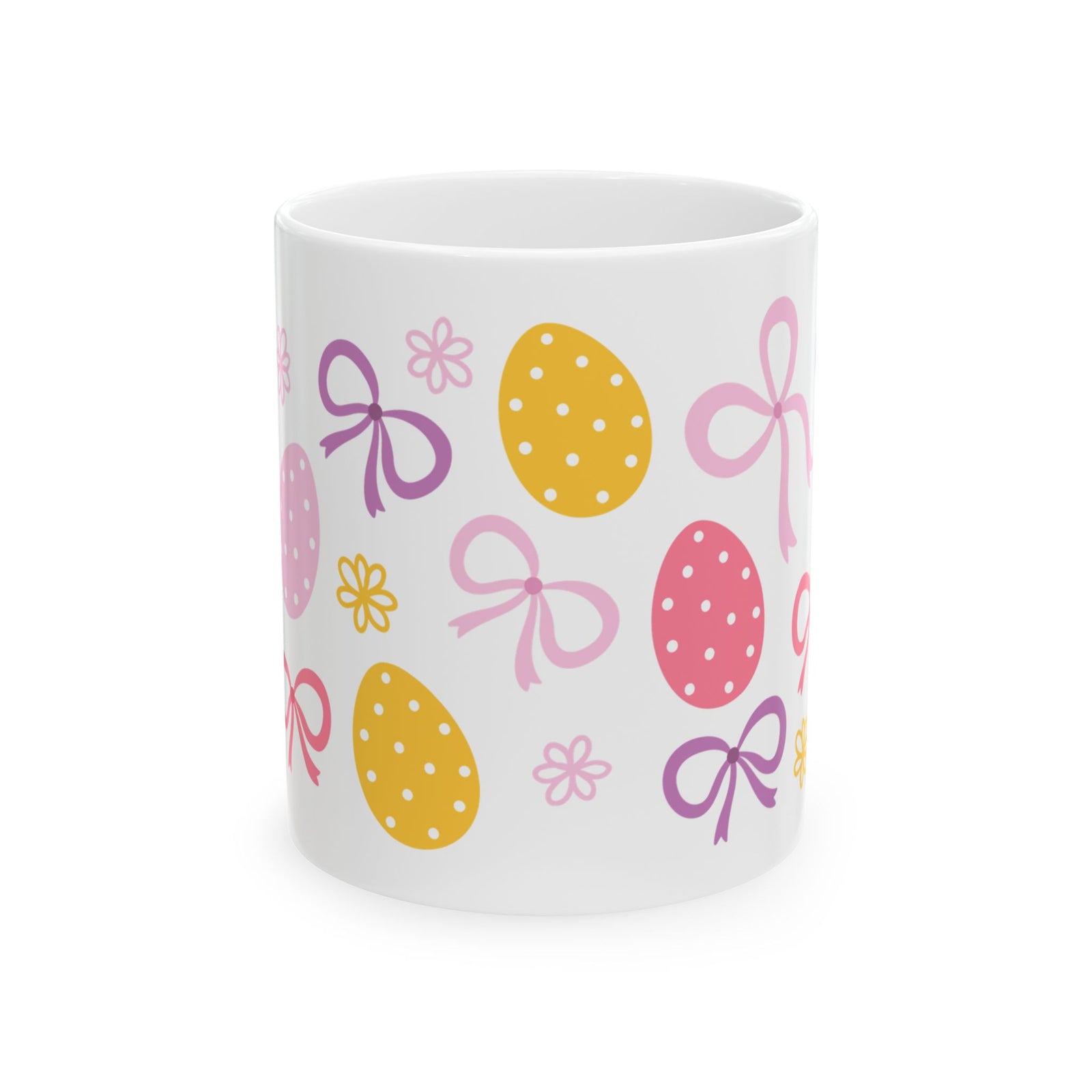 Easter Bows Cute Ceramic Mug Coffee Cup (11oz & 15oz)
