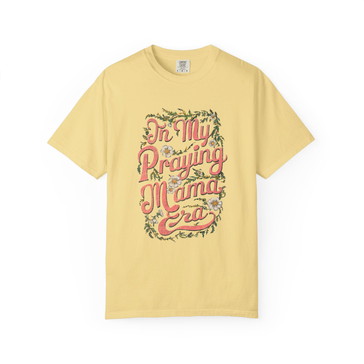 In My Praying Mama Era Praying Mom T-Shirt Floral Graphic Tee