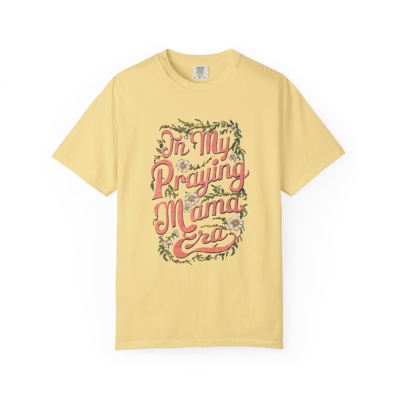 In My Praying Mama Era Praying Mom T-Shirt Floral Graphic Tee