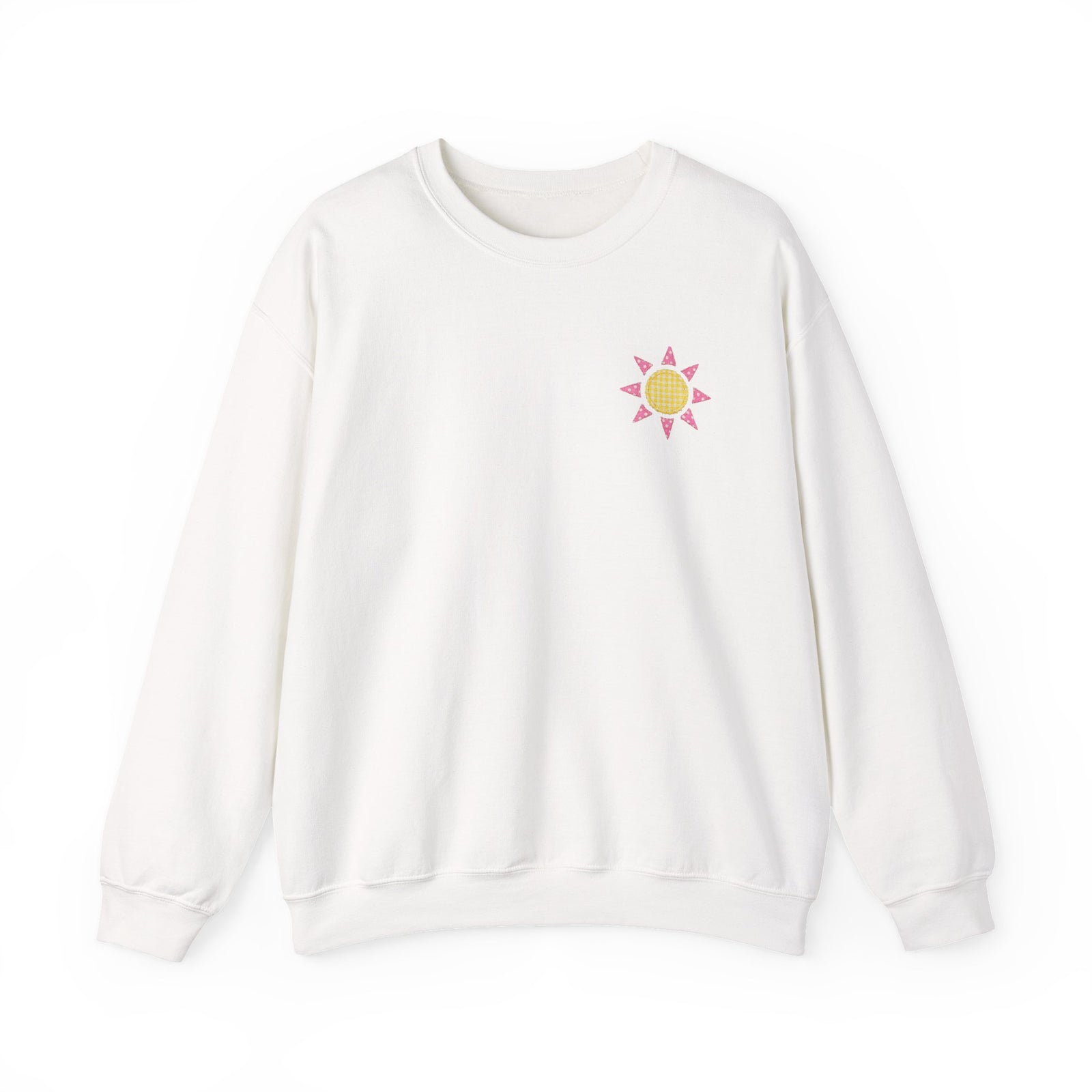 See You Sunday Christian Sweatshirt Cute Church Sun Faux Fabric Crewneck