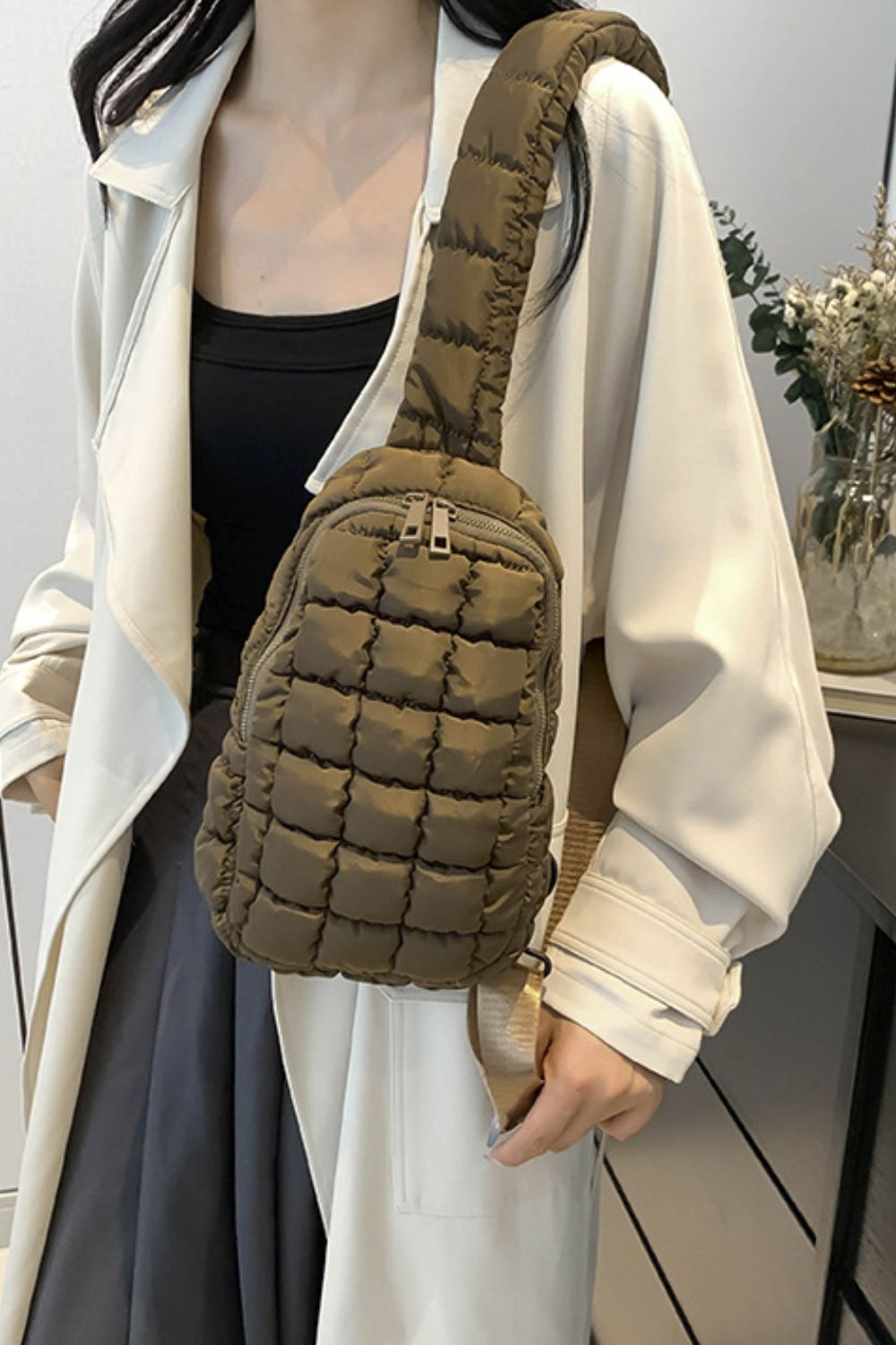 Quilted Nylon Crossbody  Bag - Sydney So Sweet