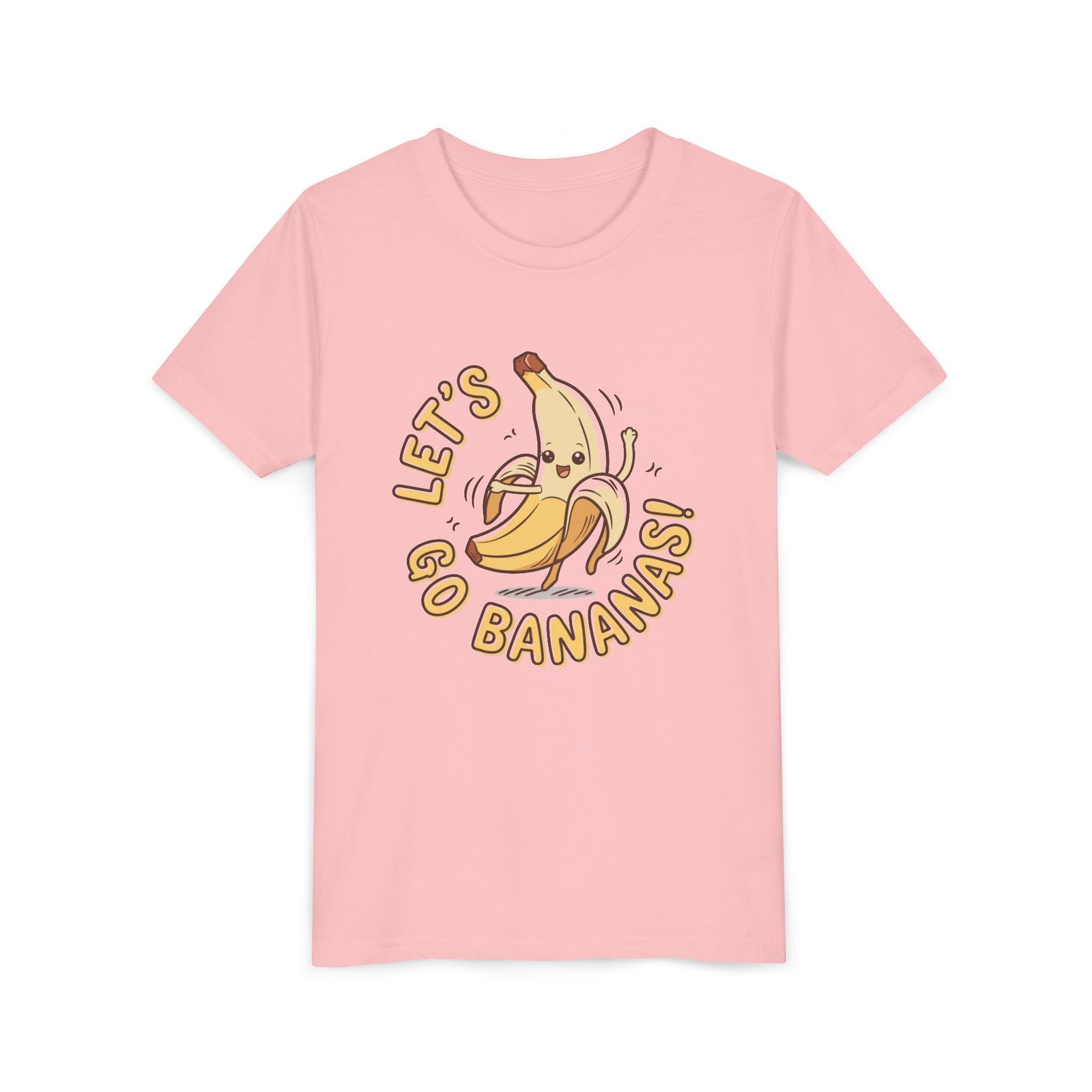 Lets Go Bananas Kids T-Shirt Cute Dancing Kawaii Banana Graphic Tee