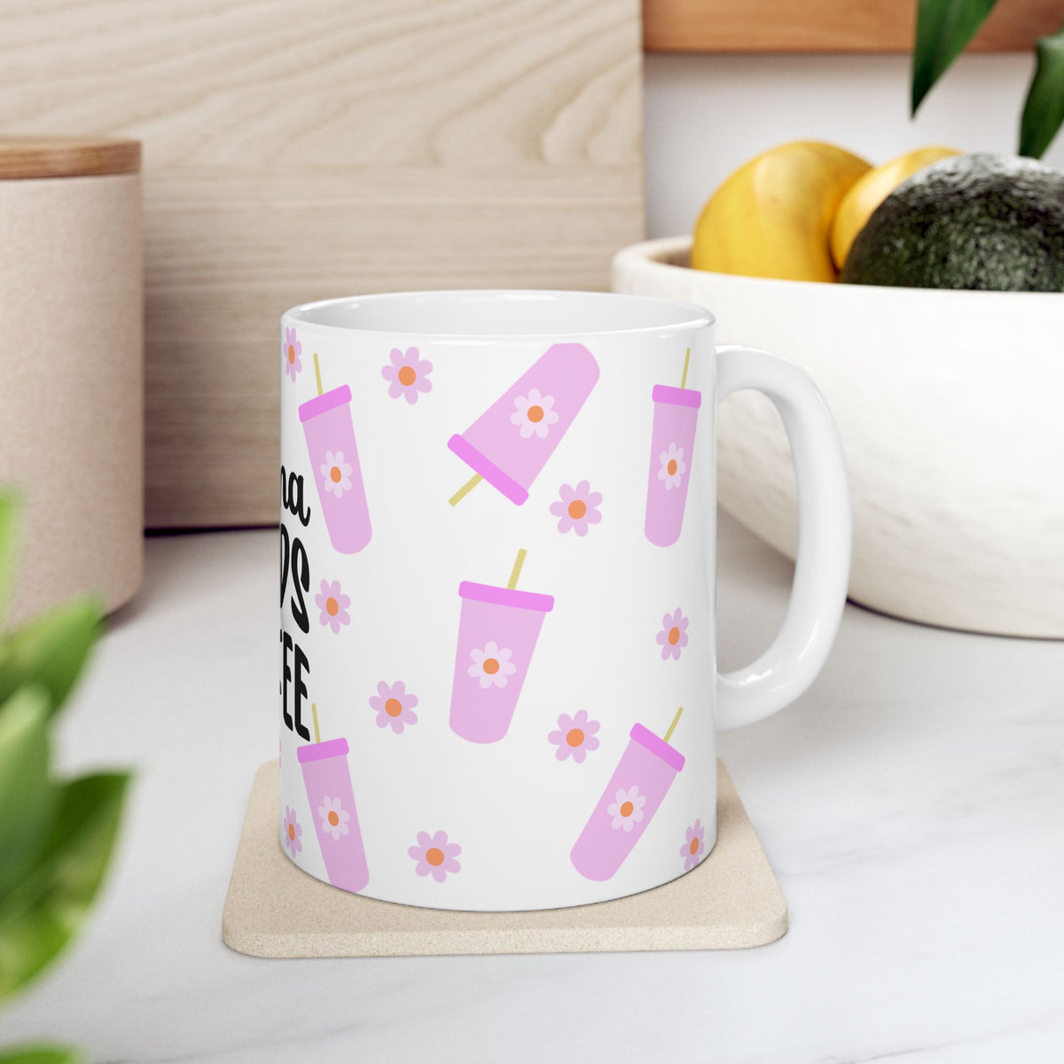 Mama Needs Coffee Cute Ceramic Mug Coffee Cup (11oz & 15oz) - Sydney So Sweet