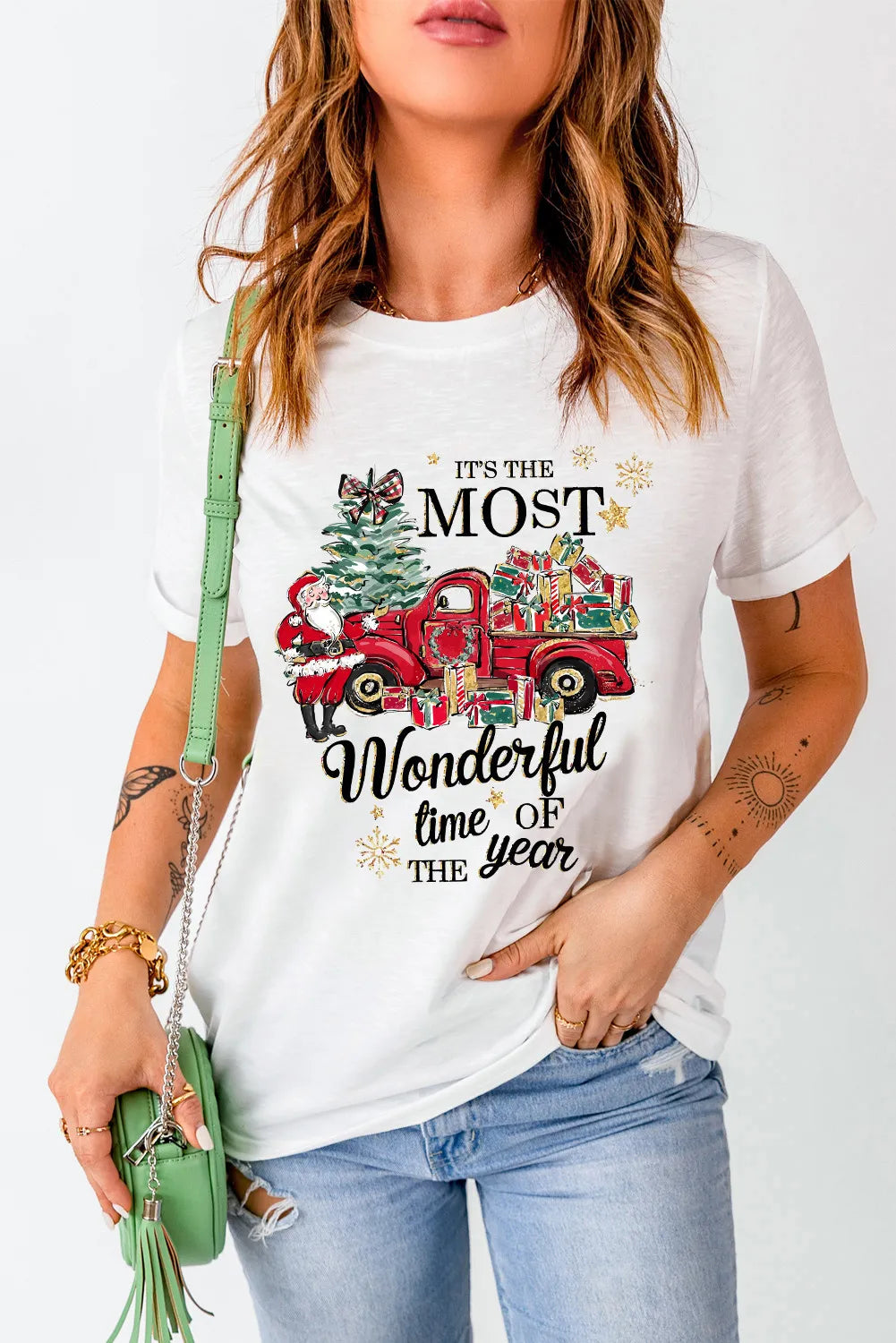 The Most Wonderful Time of the Year Women's Short Sleeve Graphic T-Shirt - Sydney So Sweet