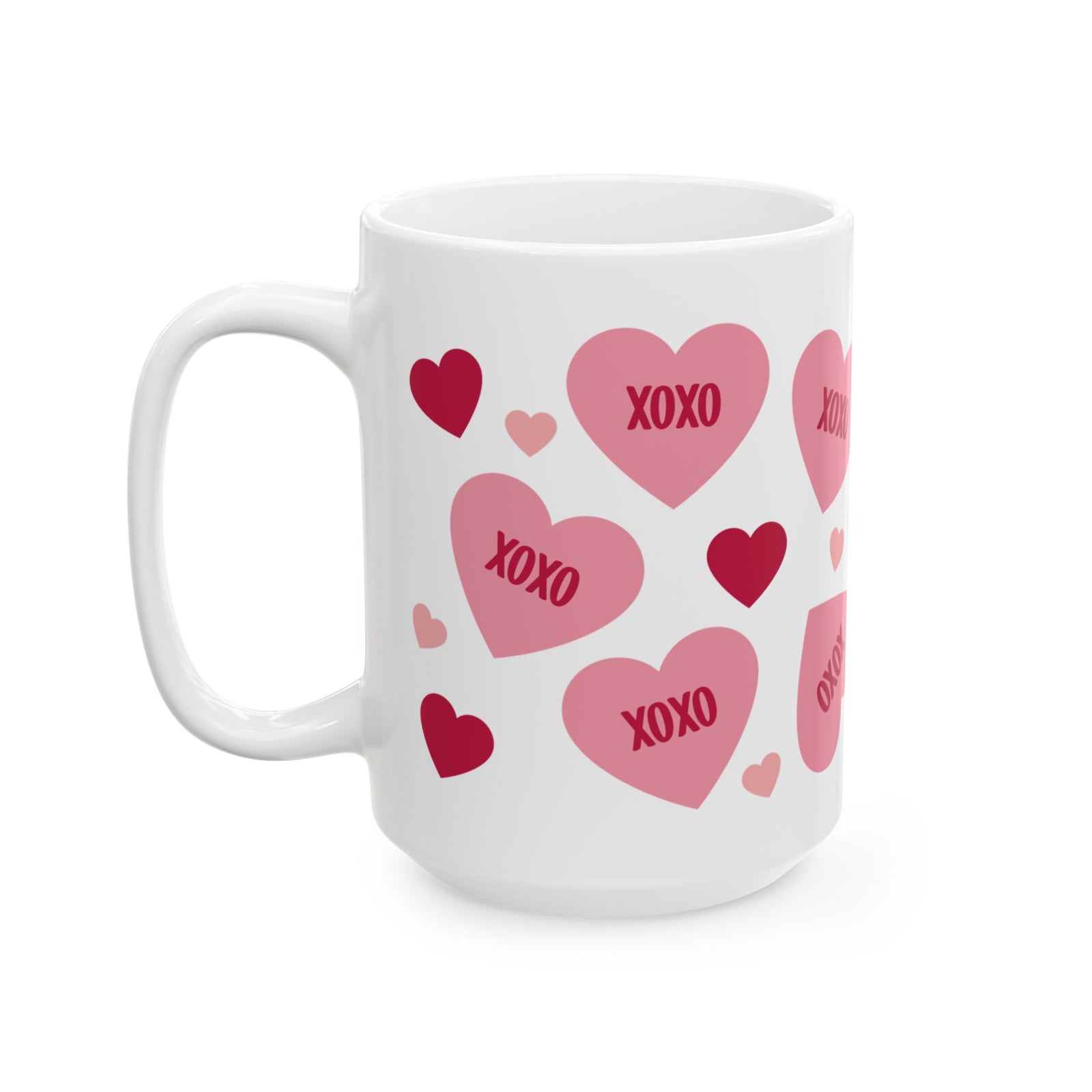 XOXO Hearts Mug — Cute Valentine’s Day Coffee Cup (11oz & 15oz) - Sydney So Sweet