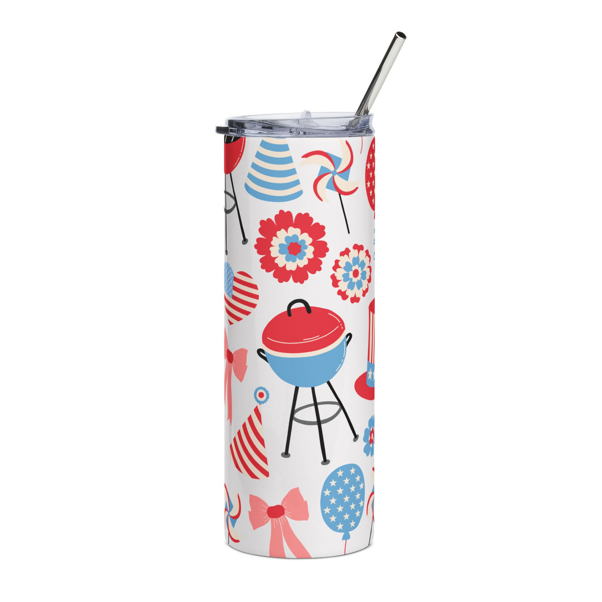 Coquette American Patriotic 20oz Stainless Steel Tumbler Insulated Travel Cup