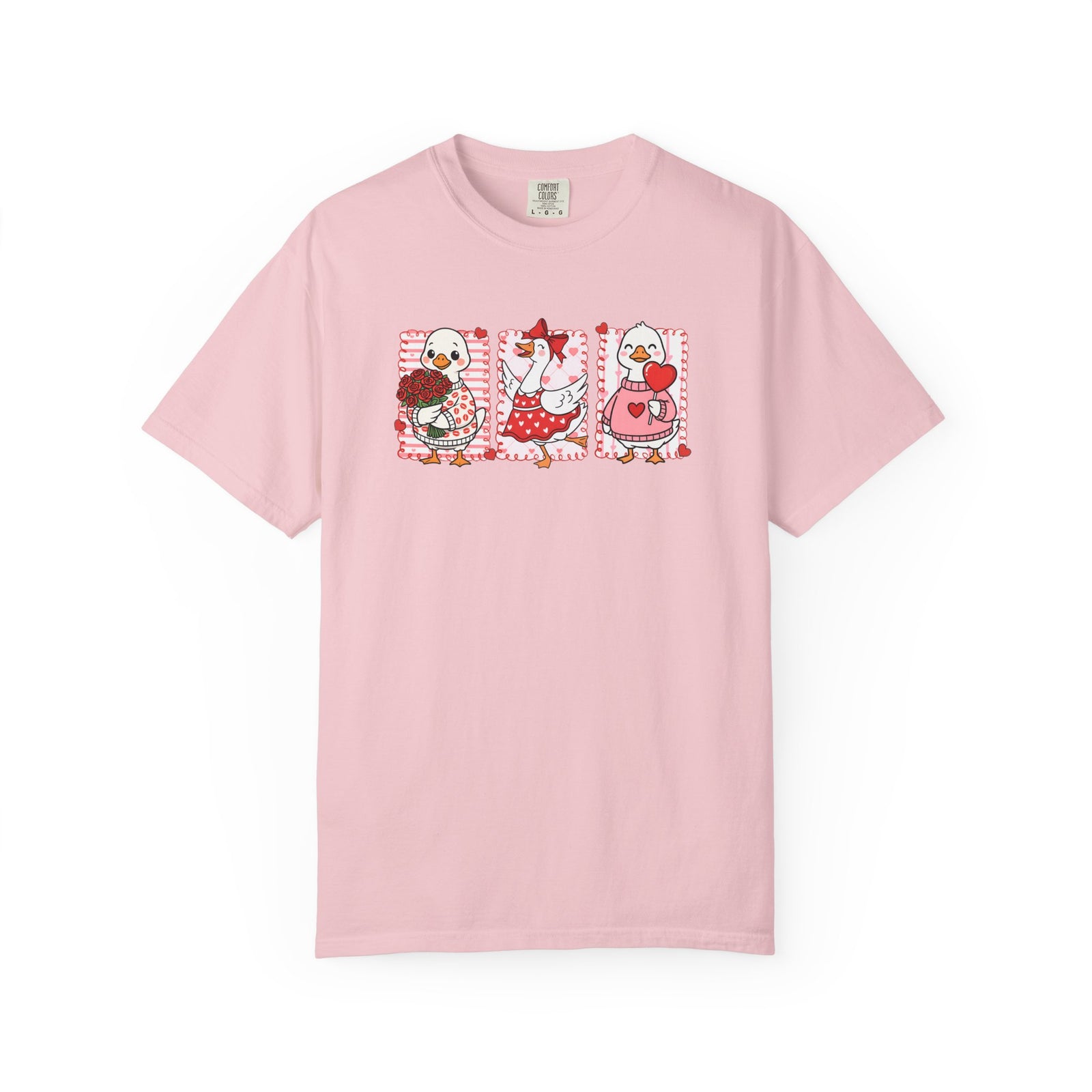 Coquette Love Goose Valentine's Day Graphic T-Shirt Unisex Short Sleeve Tee - Sydney So Sweet