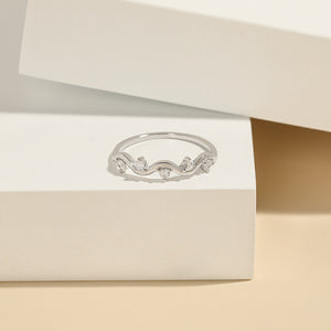925 Sterling Silver Inlaid Zircon Ring - Sydney So Sweet