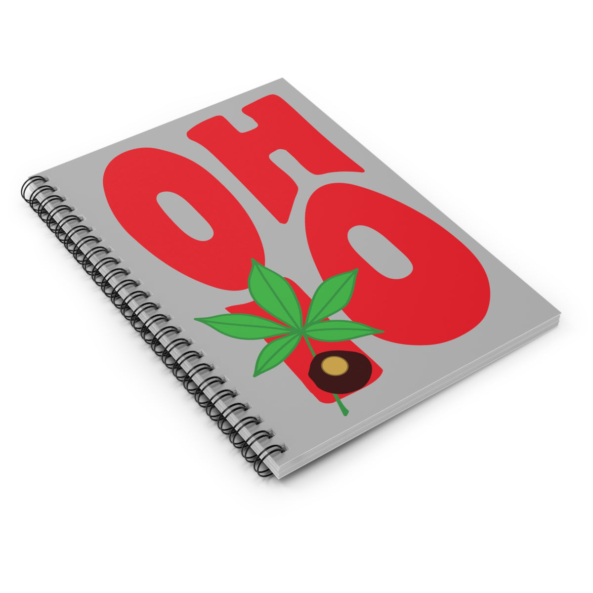 OH-IO Buckeye State Ohio Spiral Ruled Notebook Journal