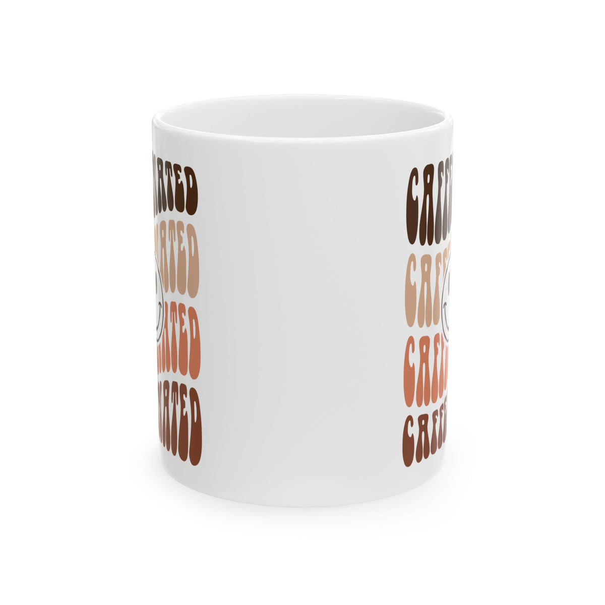 Caffeinated Smile Cute Ceramic Mug Coffee Cup (11oz & 15oz)