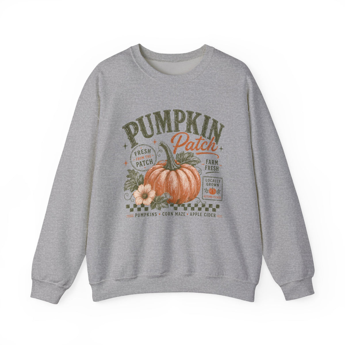 Pumpkin Patch Sweatshirt Vintage Fall Pumpkin Farm Crewneck Pullover