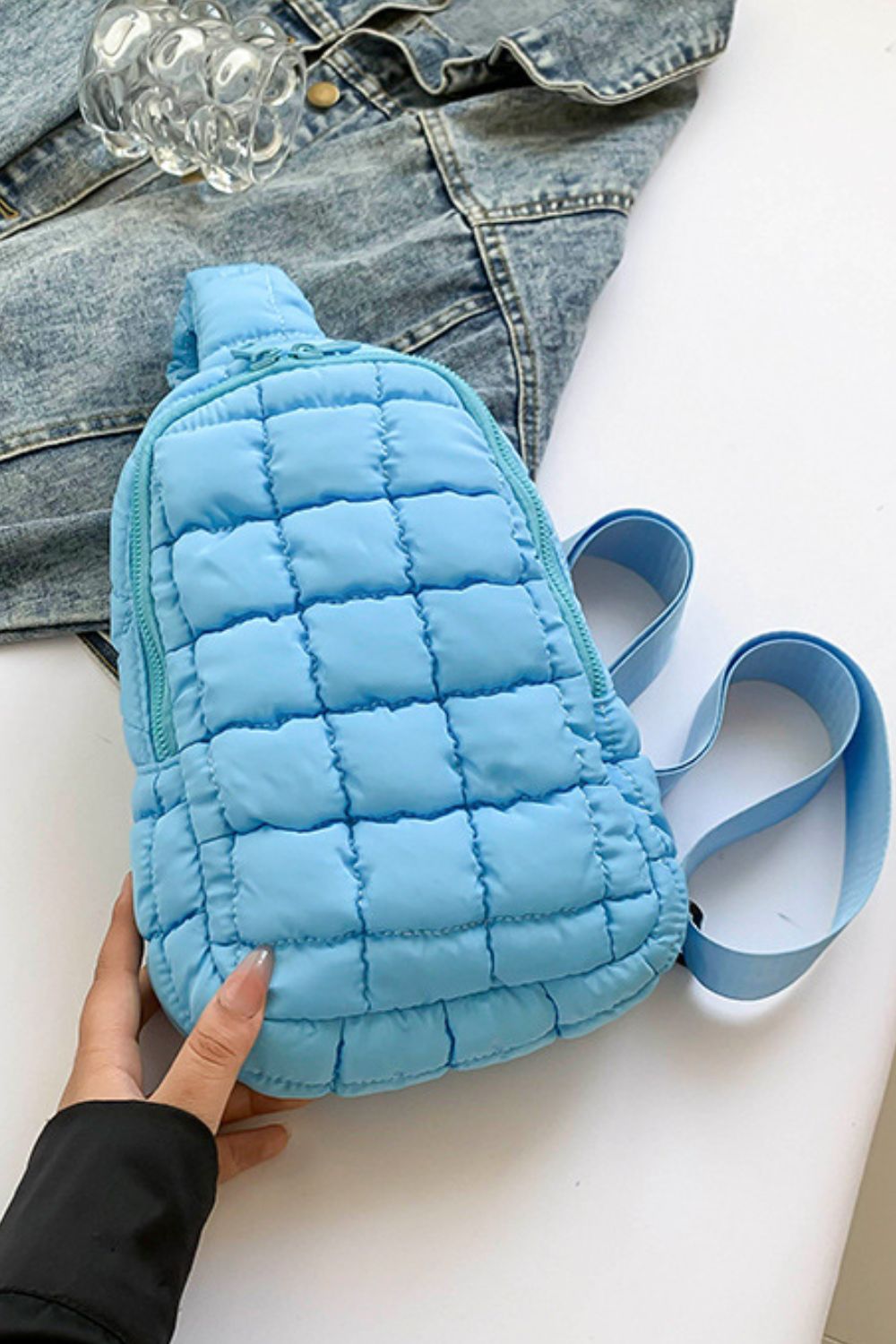 Quilted Nylon Crossbody  Bag - Sydney So Sweet