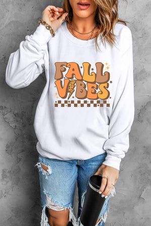 Fall Vibes Women's Graphic Long Sleeve Sweatshirt - Sydney So Sweet