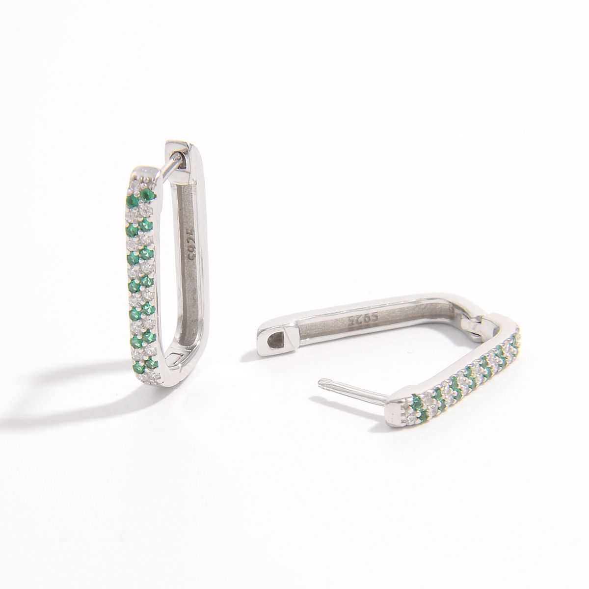 925 Sterling Silver Inlaid Zircon Earrings - Sydney So Sweet