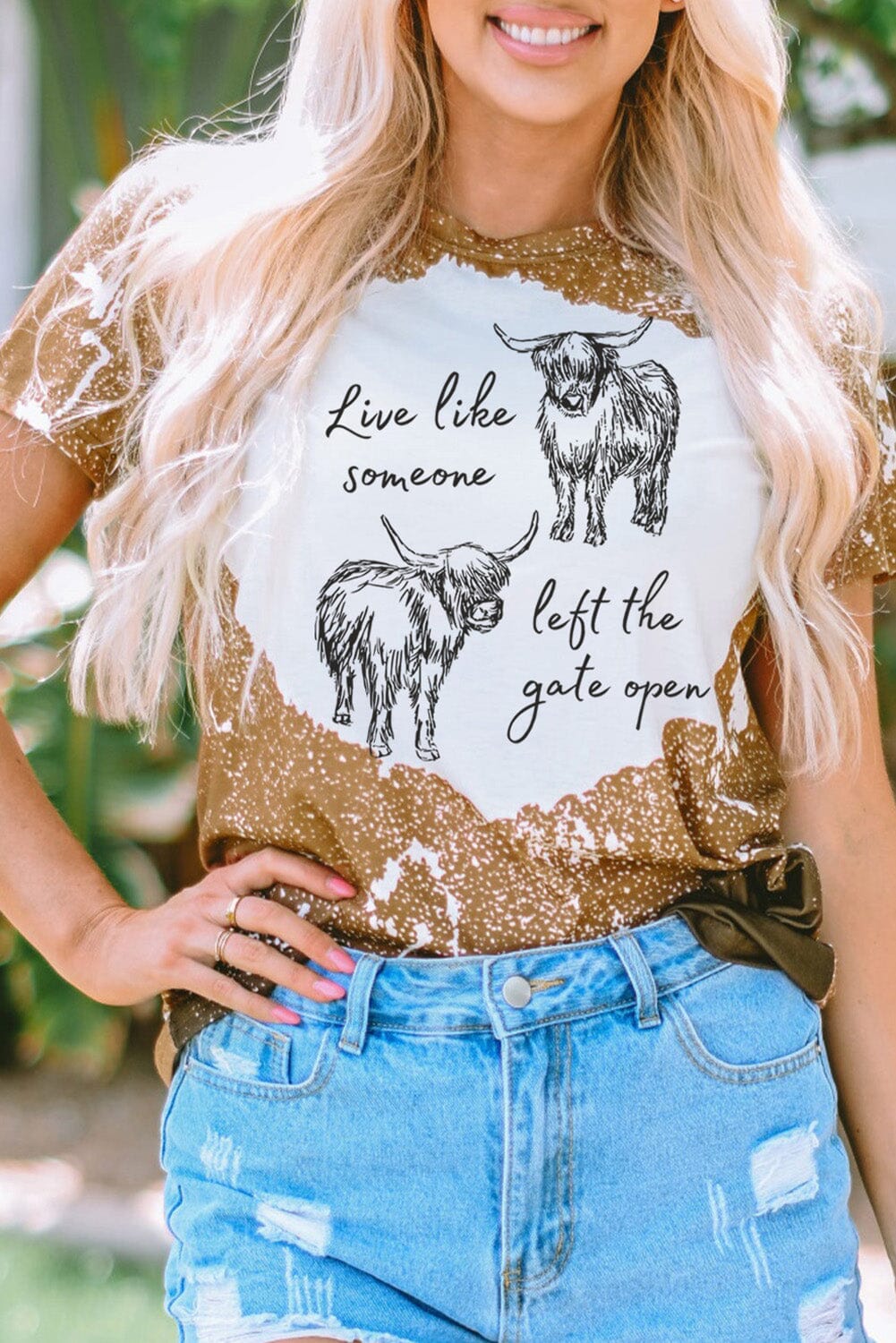 Live Like Someone Left the Gate Open Short Sleeve T-Shirt - Sydney So Sweet