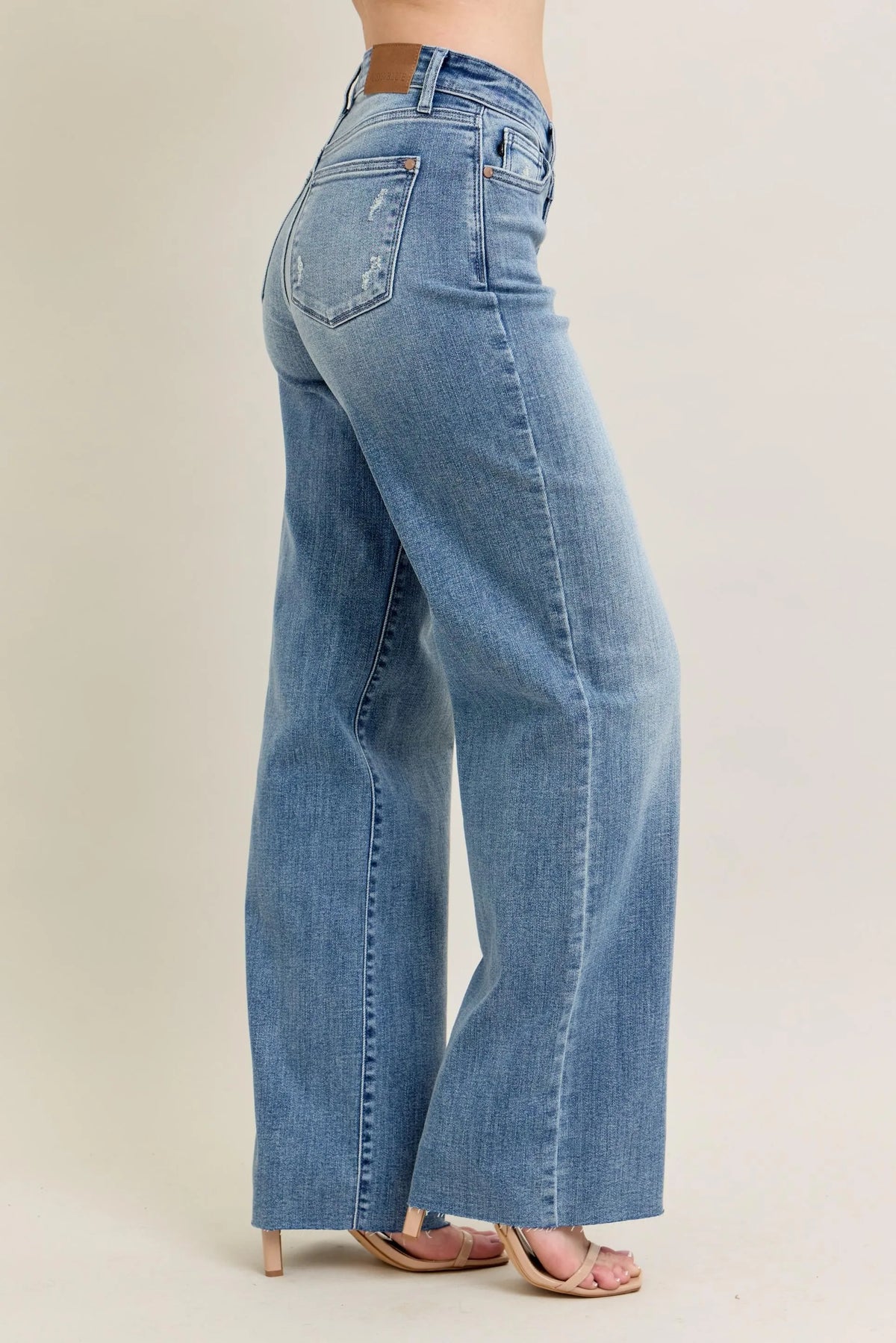 Judy Blue Full Size V - Front Baggy Jeans Plus Size - Sydney So Sweet