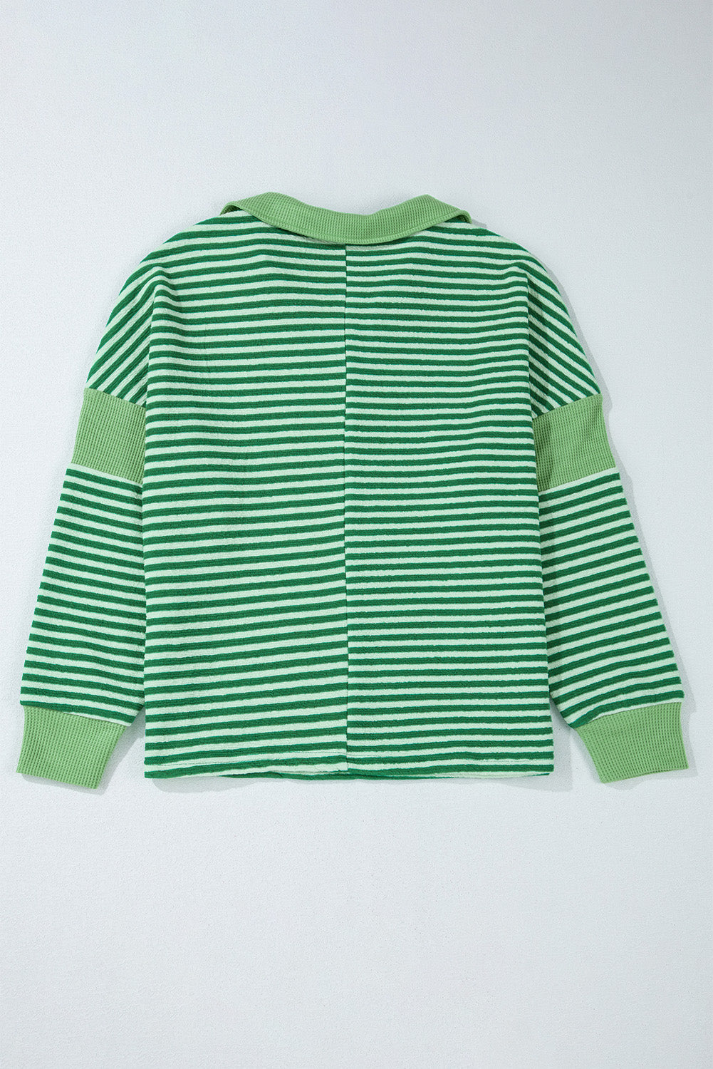 Stripe Johnny Collar Long Sleeve Top - Sydney So Sweet