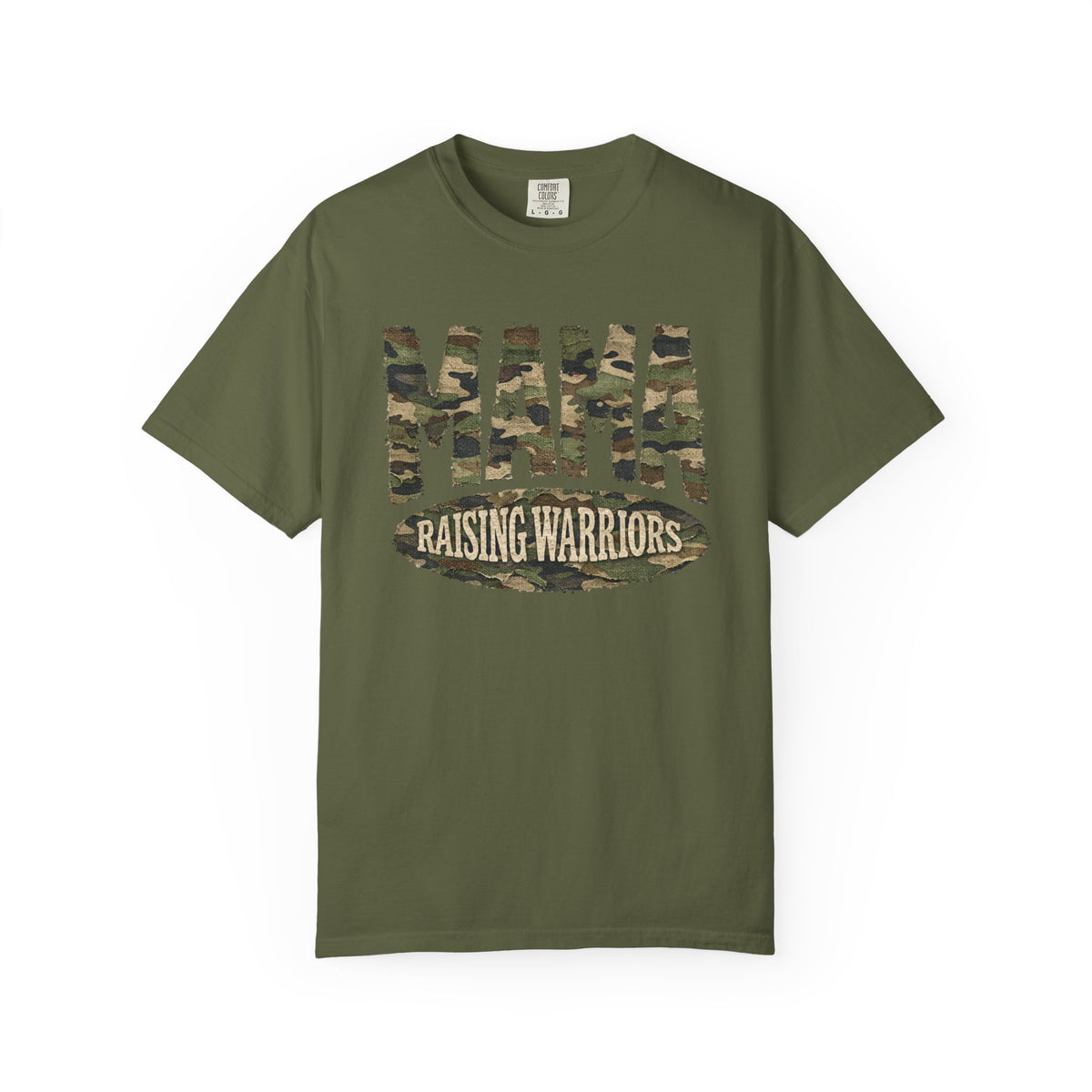 Mama Raising Warriors T-Shirt Camo Mom Graphic Tee