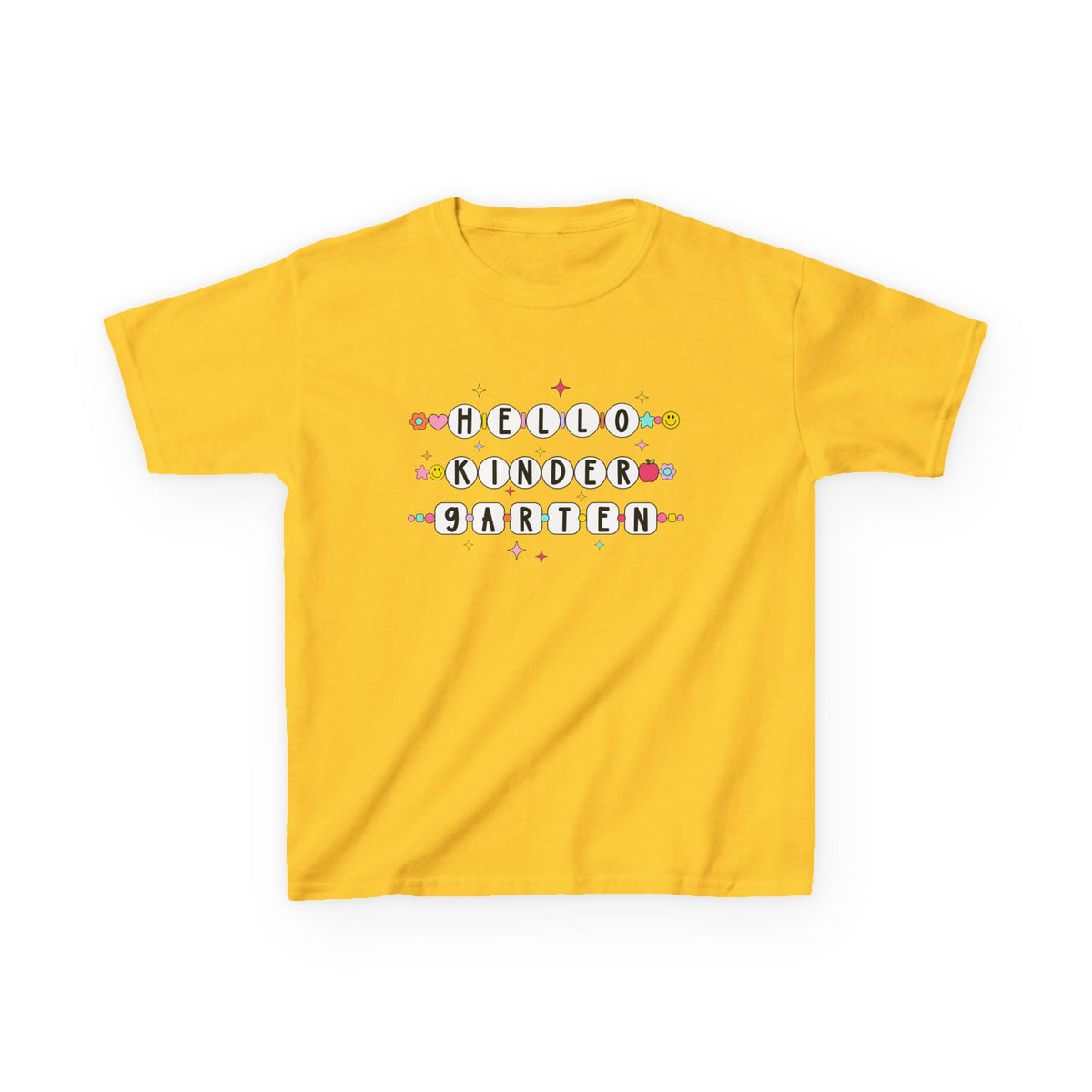 Friendship Bracelets Hello Kindergarten Kids Tee Cute Grade K Back to School T-Shirt
