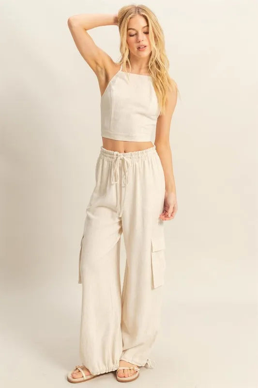 HYFVE Crop Top and Cargo Pants Set - Sydney So Sweet