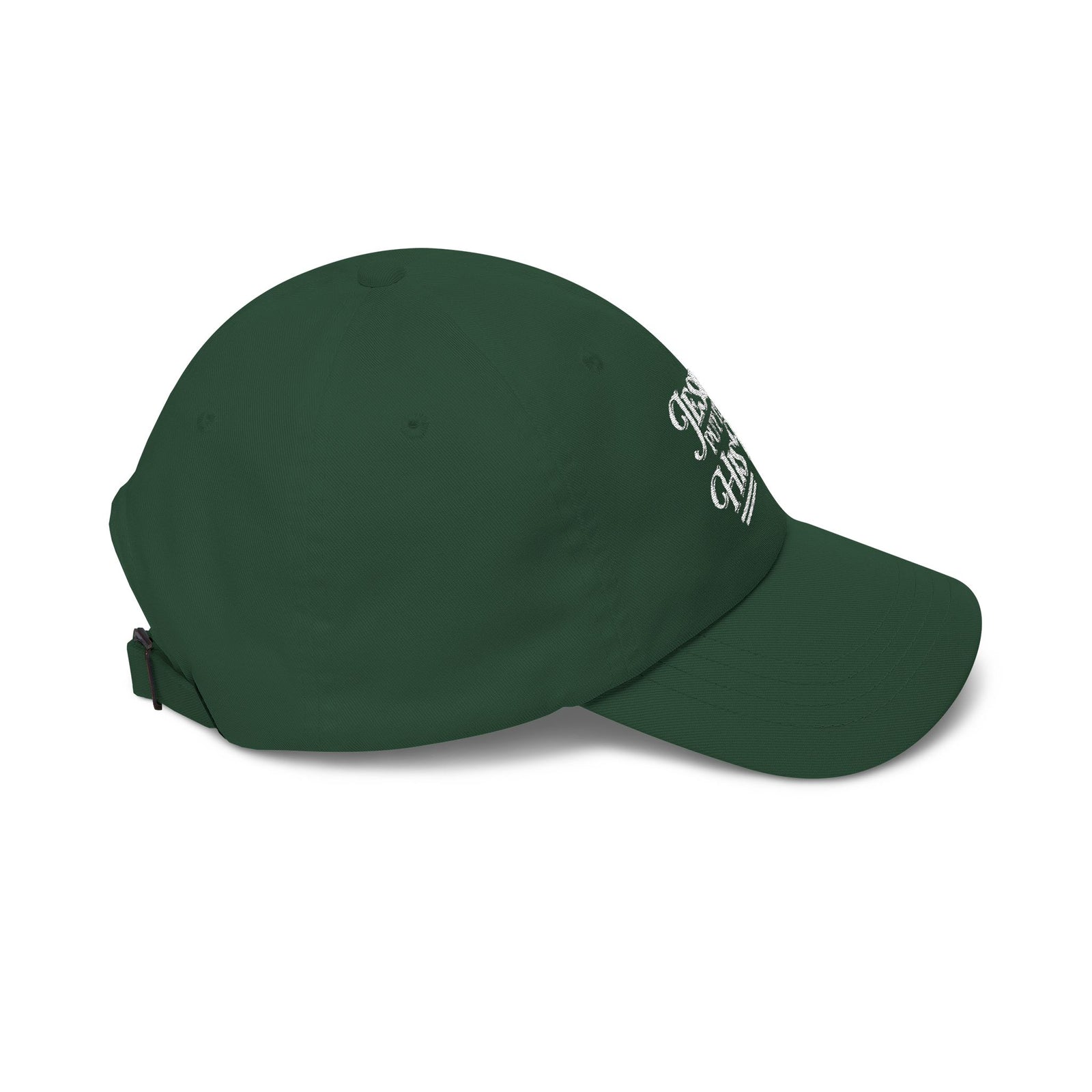 Jesus Put It On His Tab White Embroidered Christian Dad Cap Baseball Hat