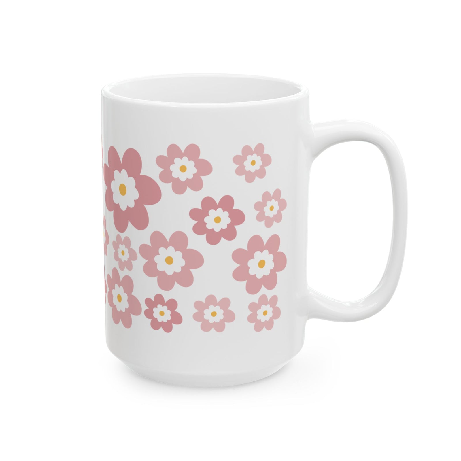 Spring Bouquet Cute Ceramic Mug Coffee Cup (11oz & 15oz)