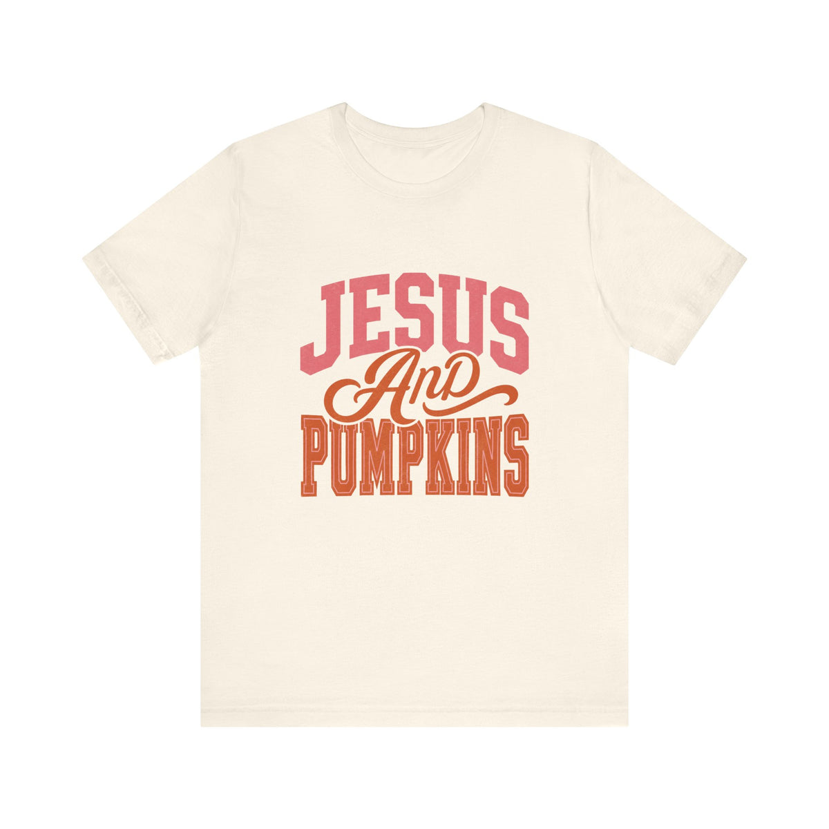 Jesus And Pumpkins Tee Fall Christian Graphic T-Shirt