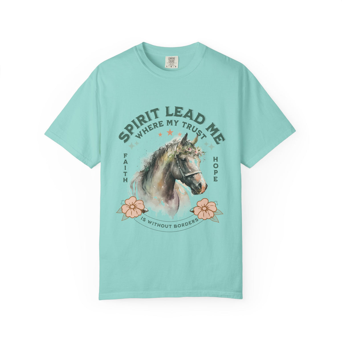 Spirit Lead Me Horse T-Shirt Faith & Hope Christian Graphic Tee
