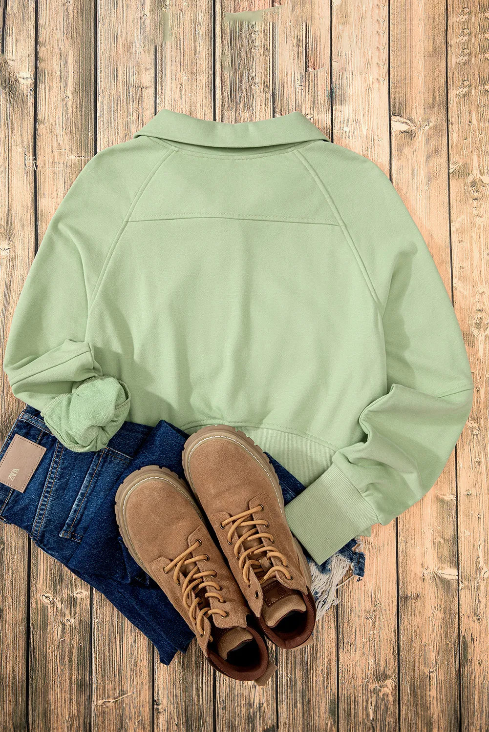 Half Zip Long Sleeve Sweatshirt - Sydney So Sweet