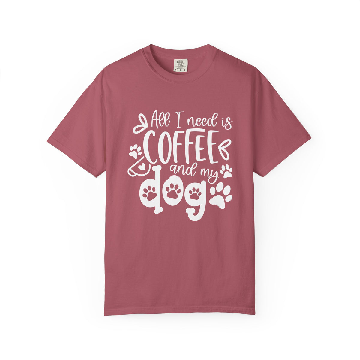 Coffee and My Dog T-Shirt Cute Dog Lover Coffee Graphic Tee