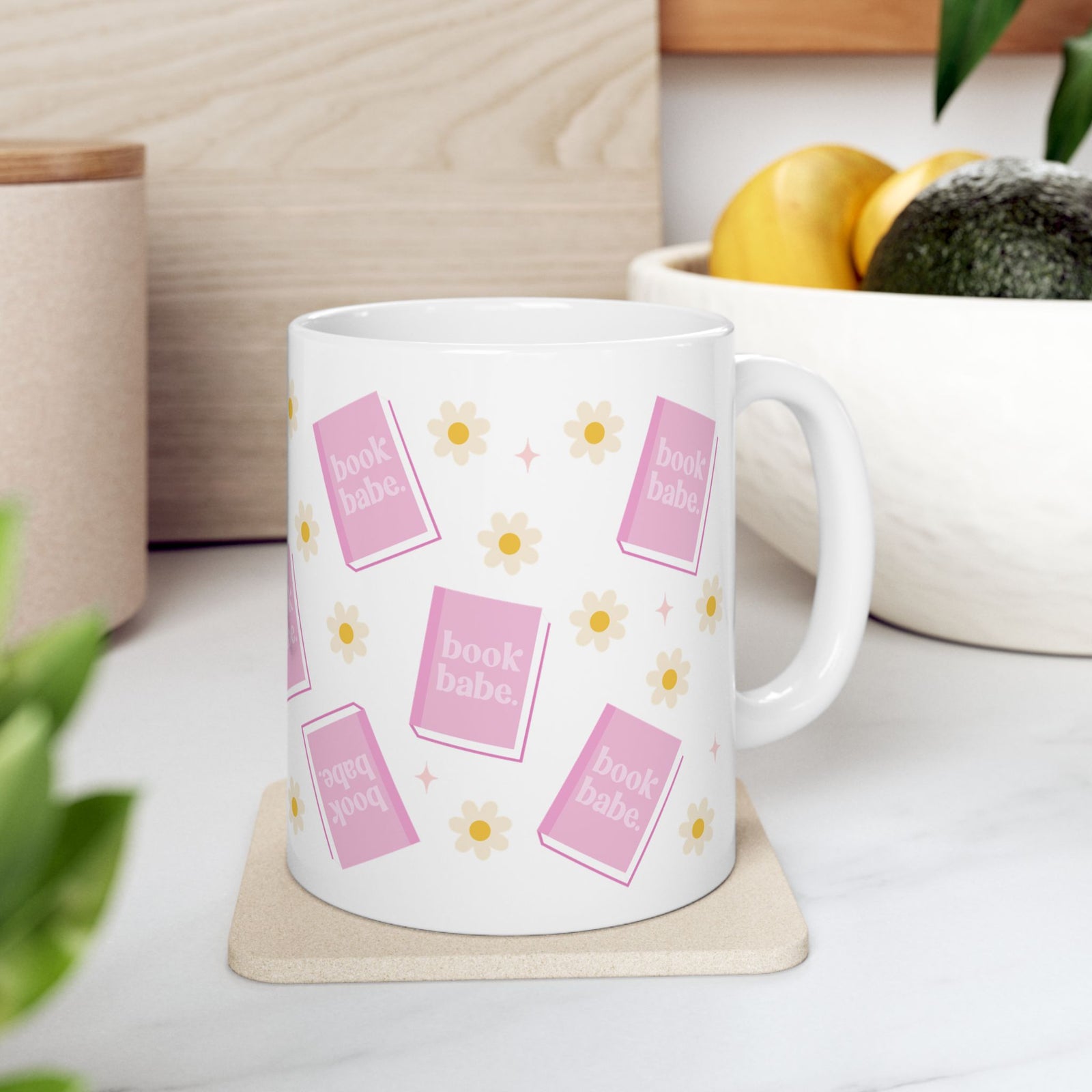 Book Babe Cute Ceramic Mug Coffee Cup (11oz & 15oz) - Sydney So Sweet