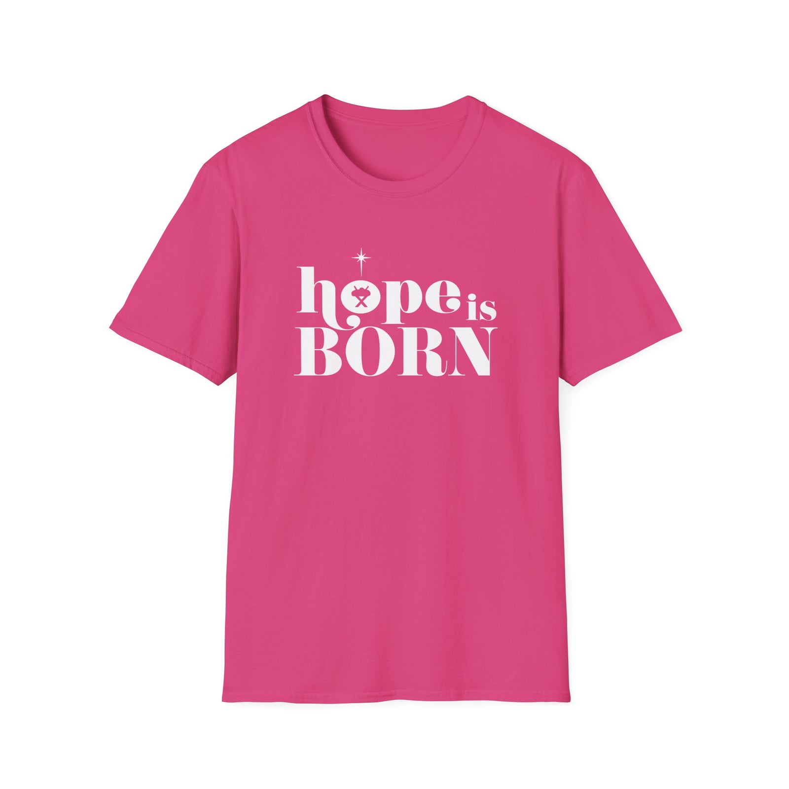 Hope is Born Nativity Tee Christmas Season Christian T-Shirt