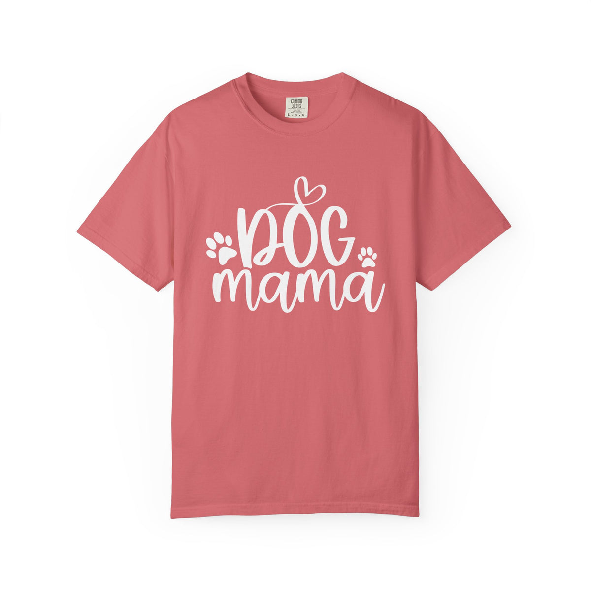 Dog Mama Heart Paws T-Shirt Cute Dog Mom Graphic Tee