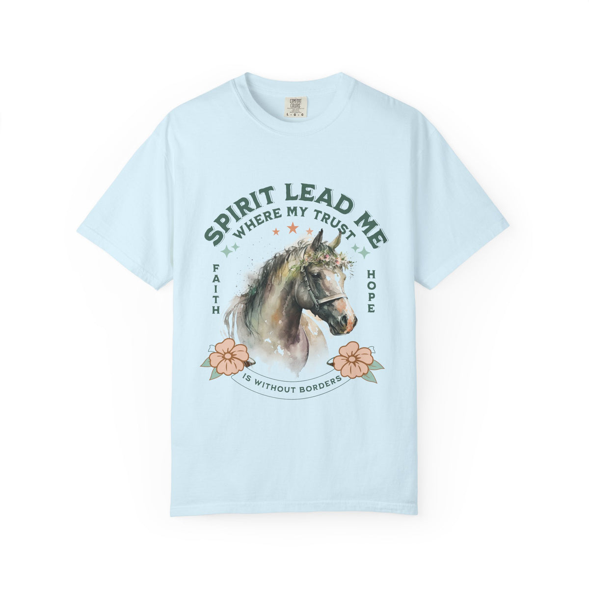 Spirit Lead Me Horse T-Shirt Faith & Hope Christian Graphic Tee