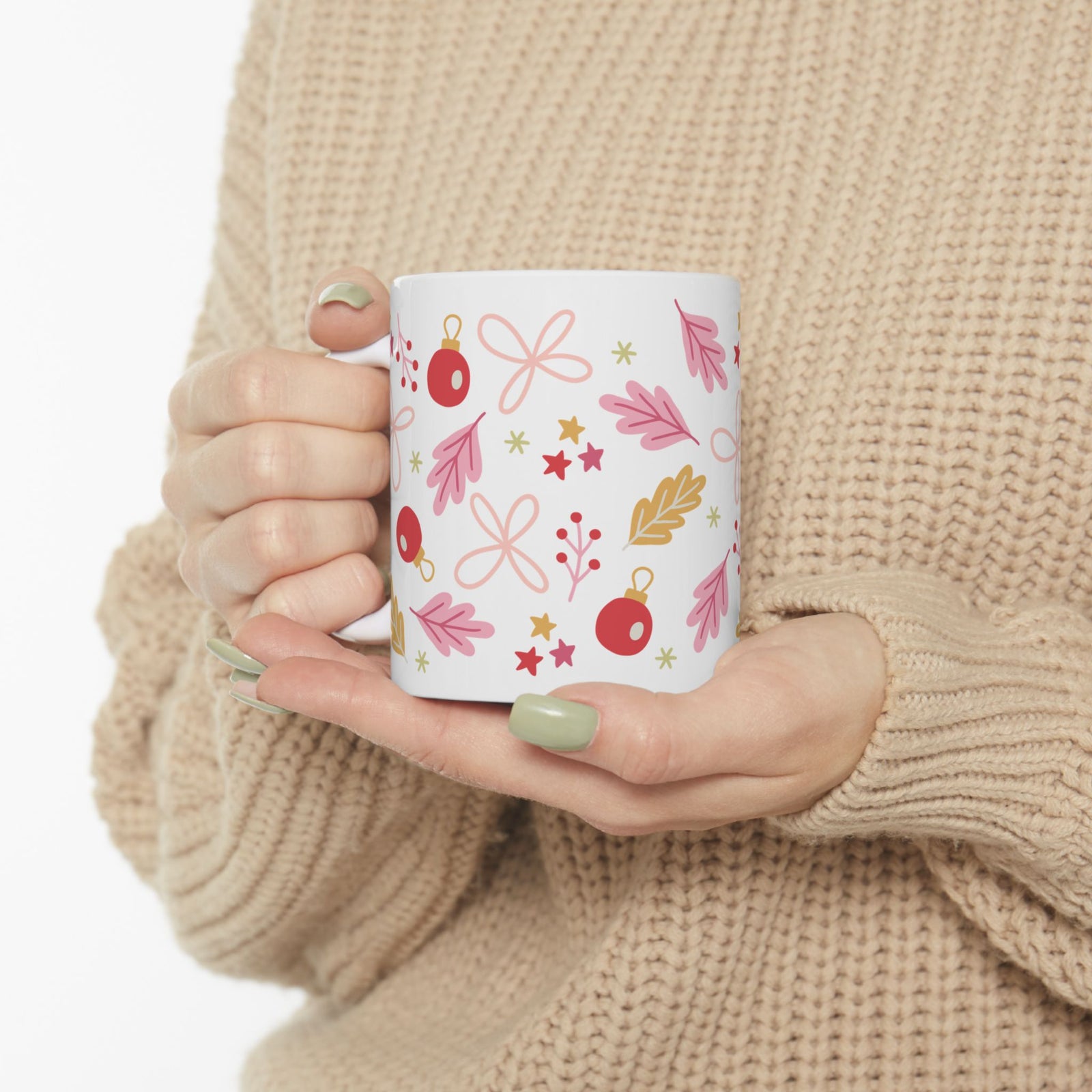 Cheerful Christmas Ceramic Mug Coffee Cup (11oz & 15oz)